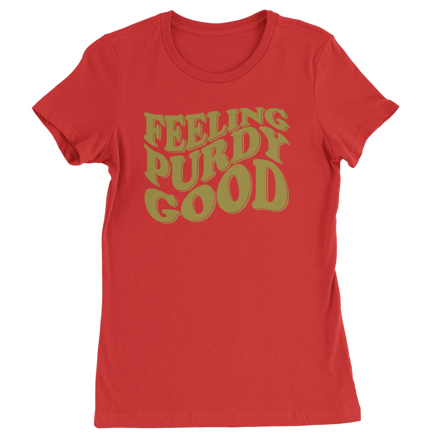 Feeling Purdy Good San Francisco Womens T-shirt Red