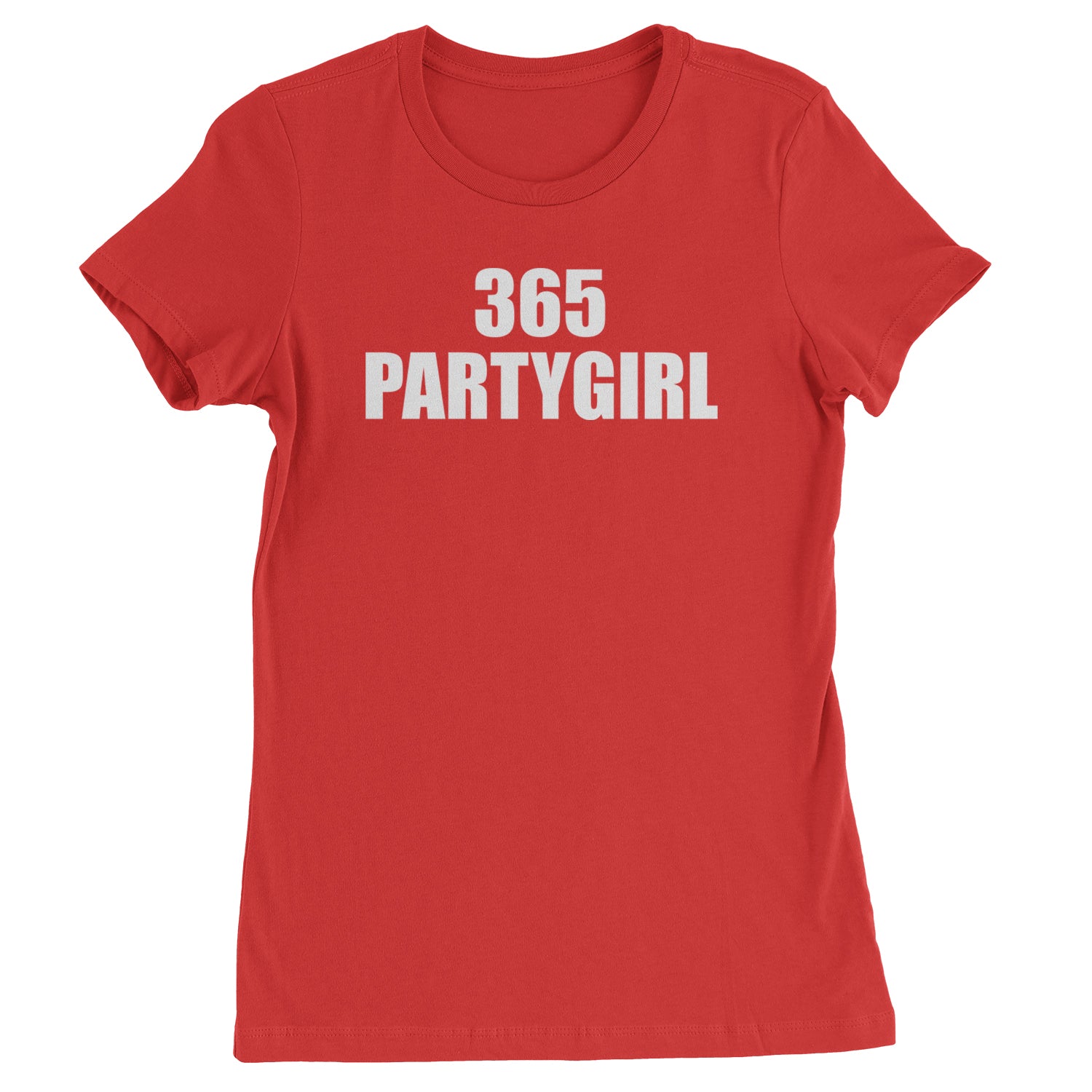 365 Party Girl Brat Girl Summer Womens T-shirt Red