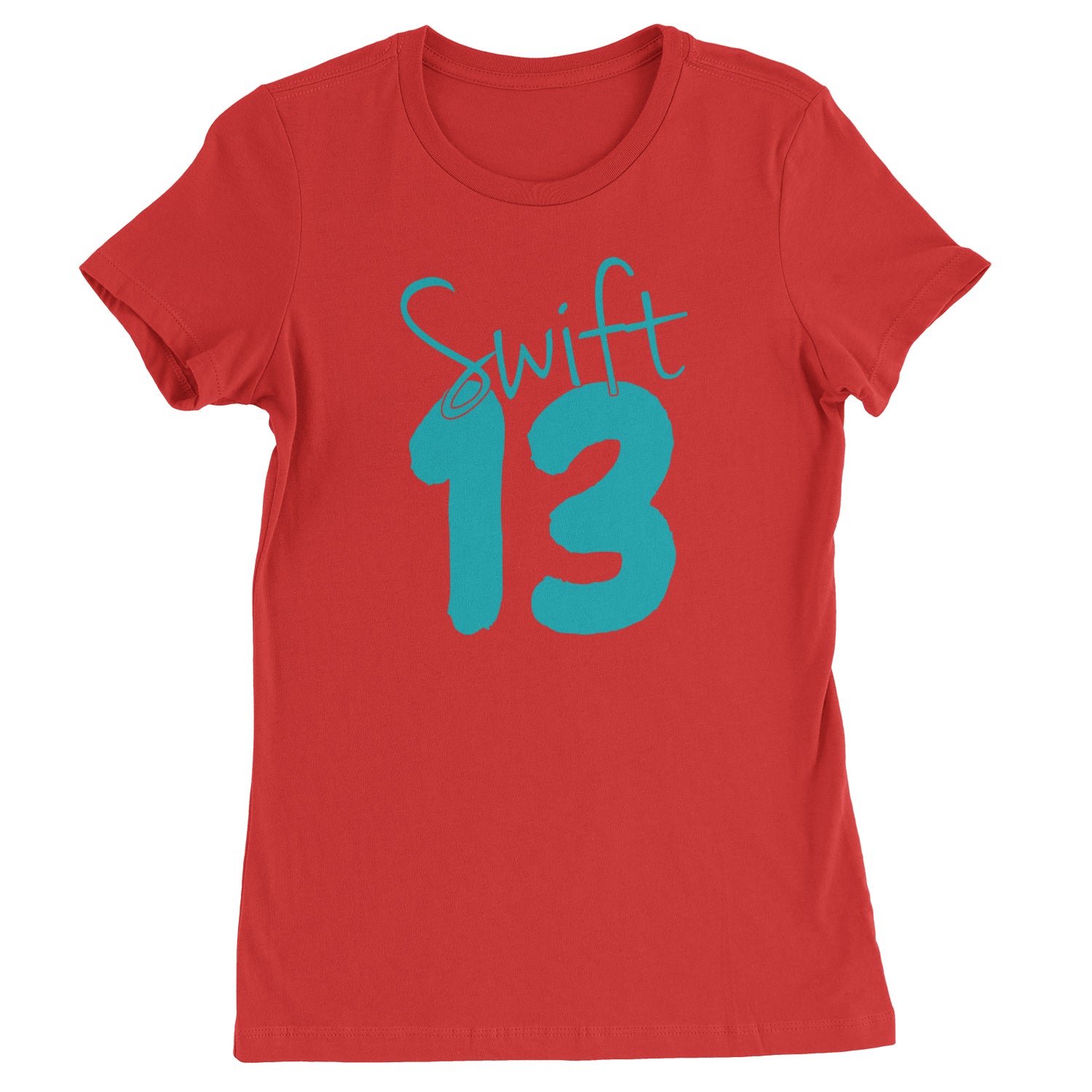 13 Swift 13 Lucky Number Era TTPD Womens T-shirt Red