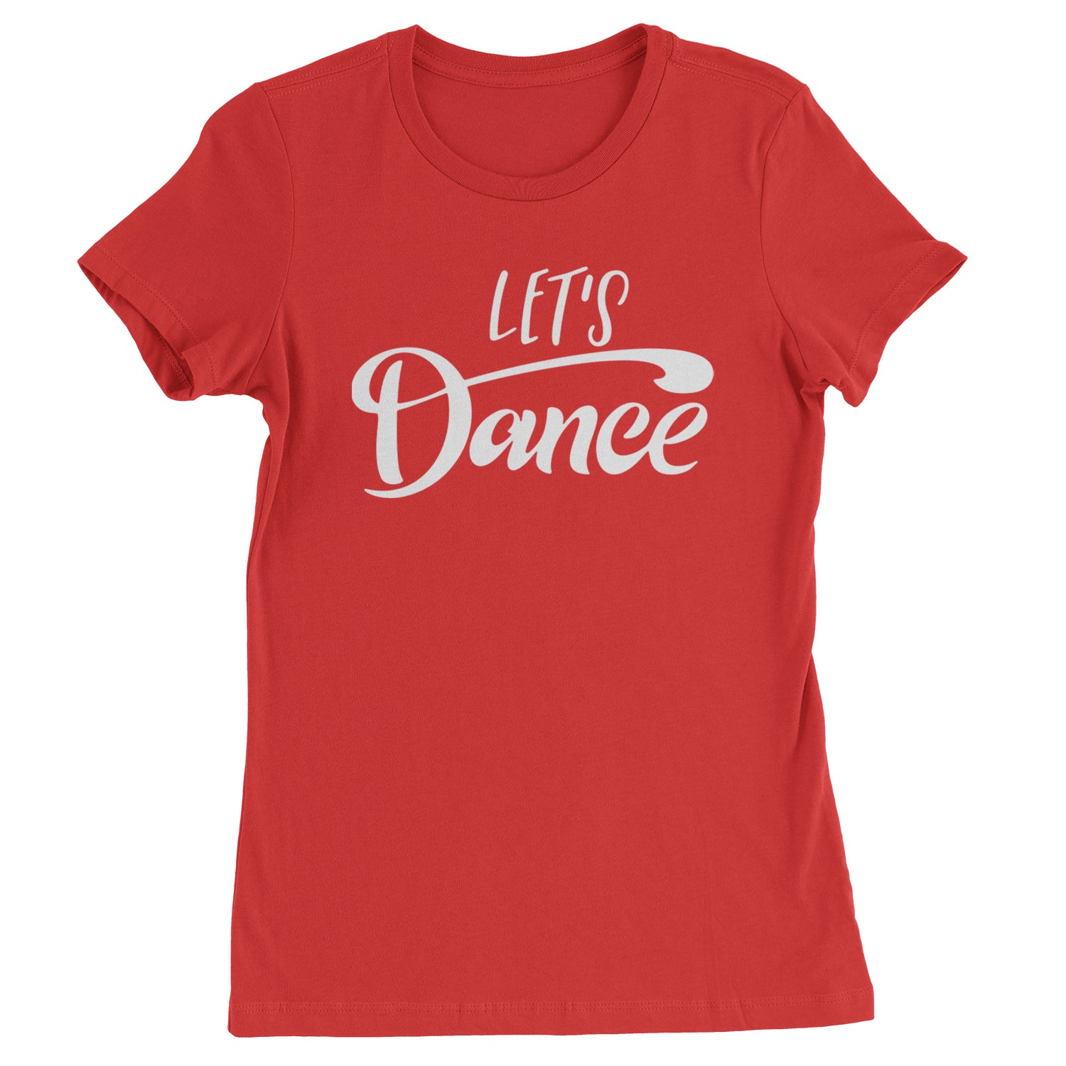 Let's Dance Womens T-shirt Red