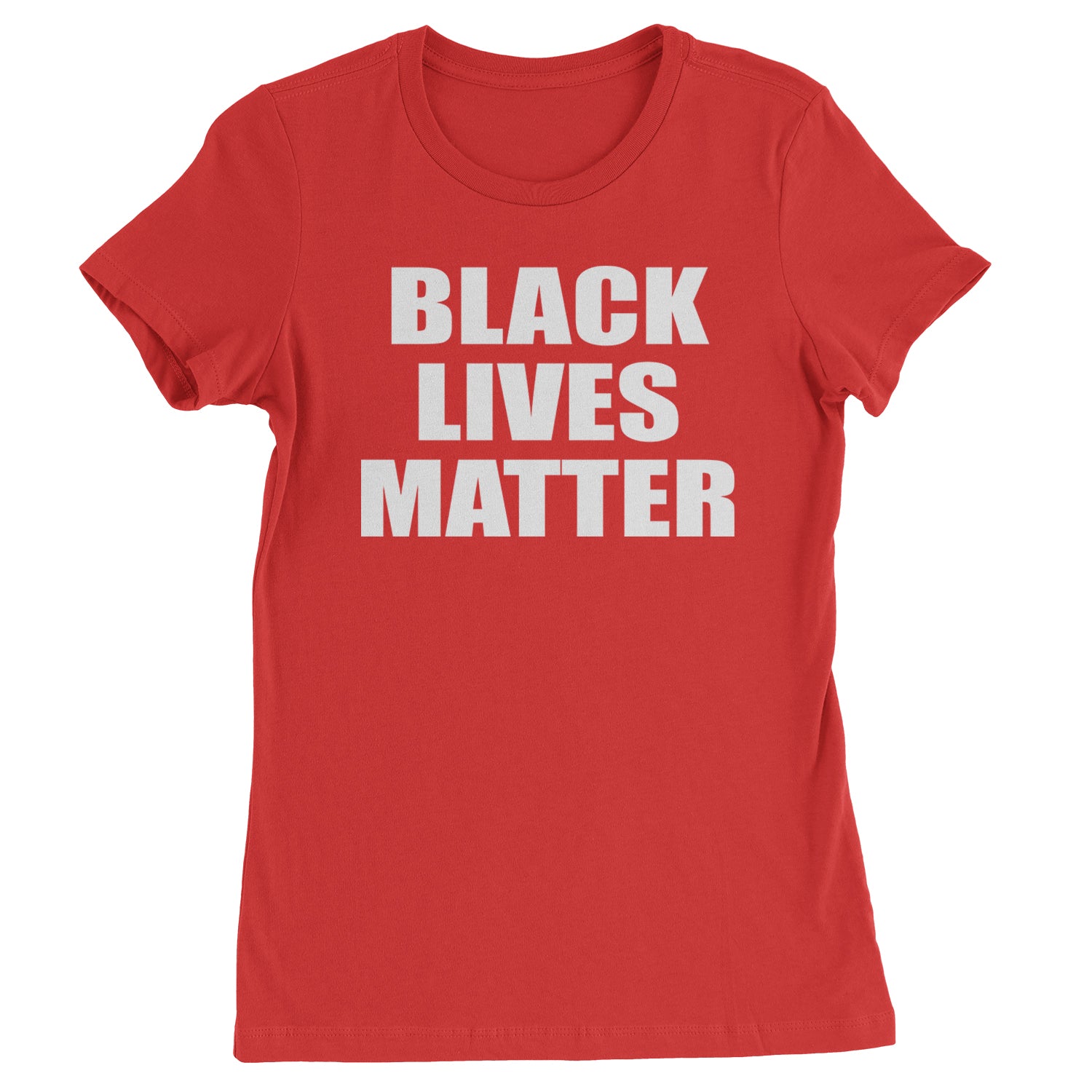 Black Lives Matter BLM Womens T-shirt Red