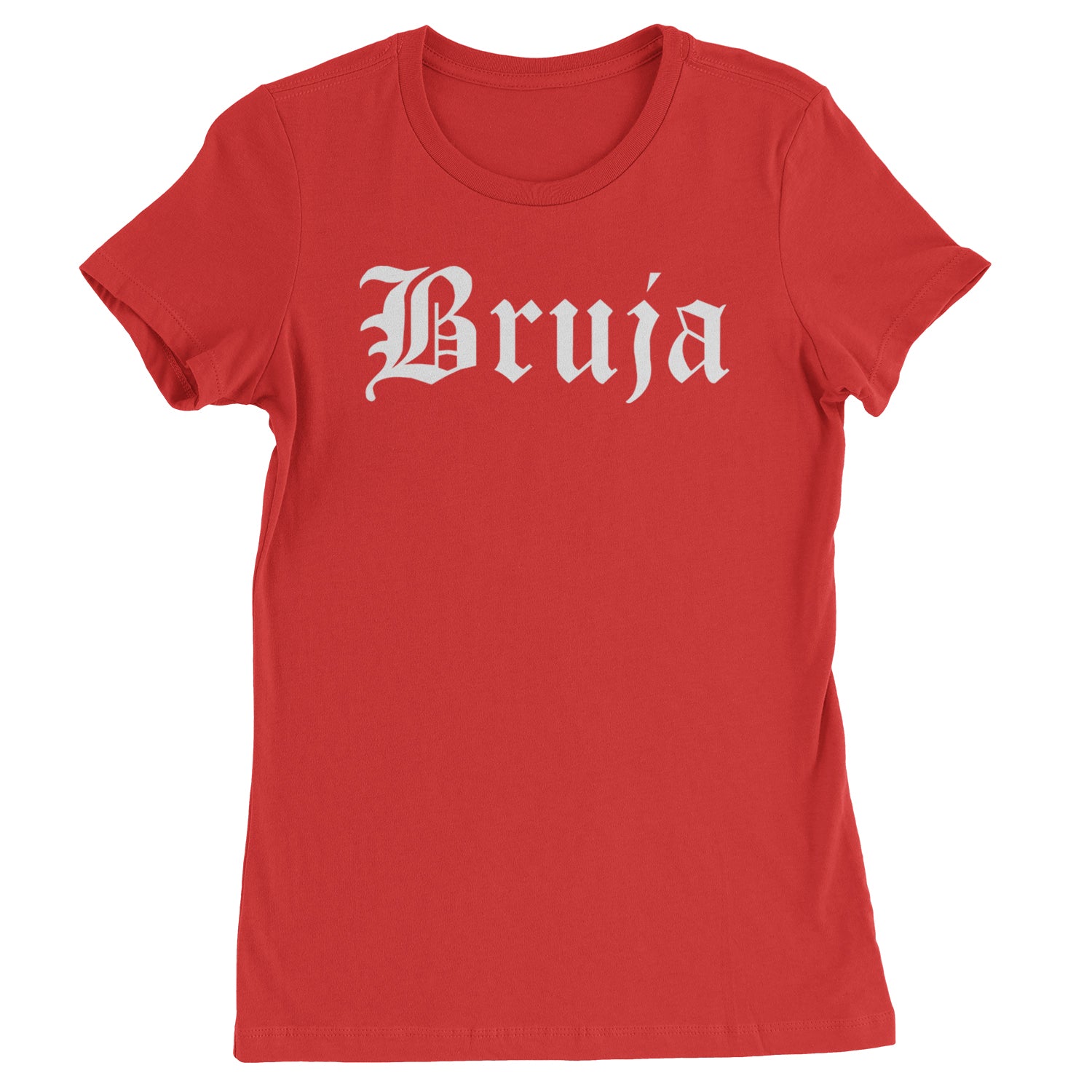 Bruja Gothic Spanish Witch Womens T-shirt Red