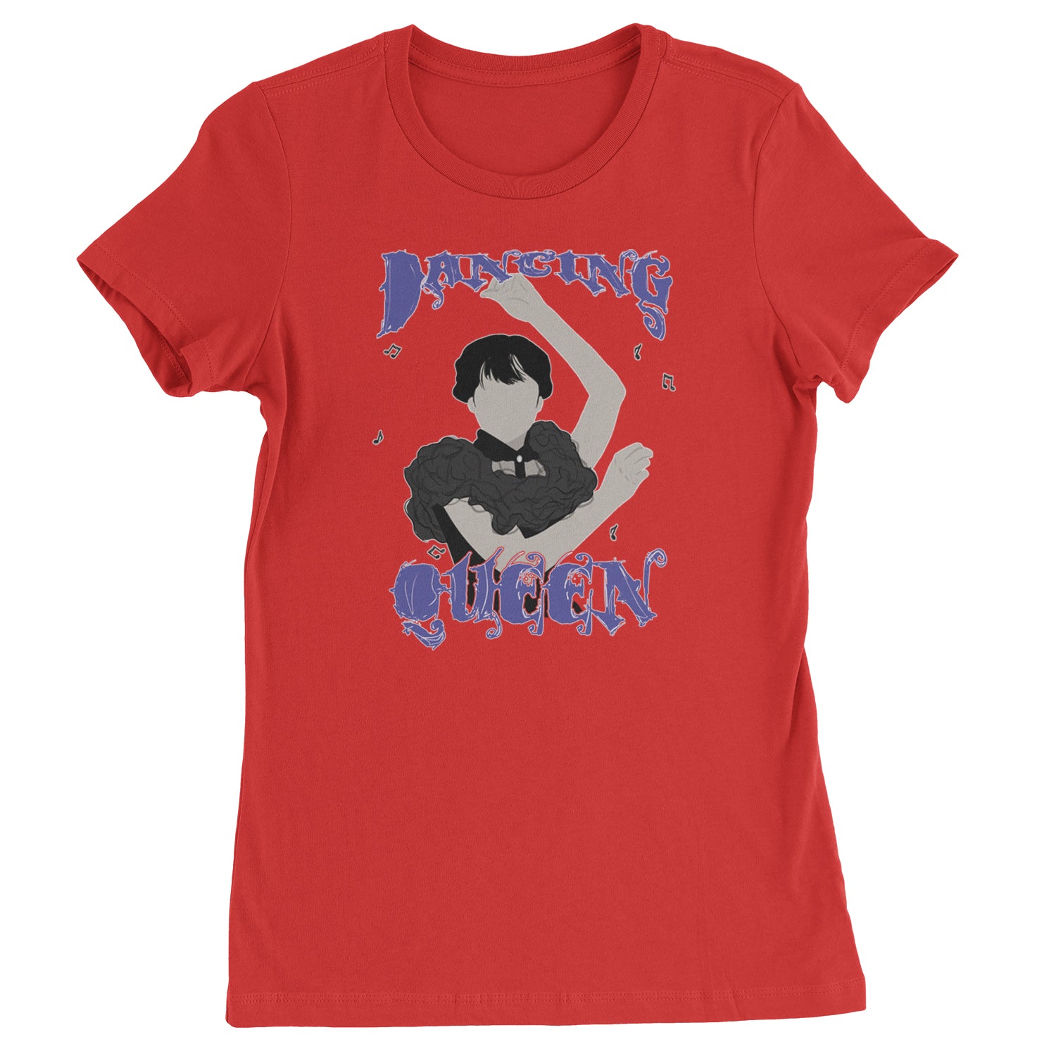 Wednesday Dancing Queen Womens T-shirt Red