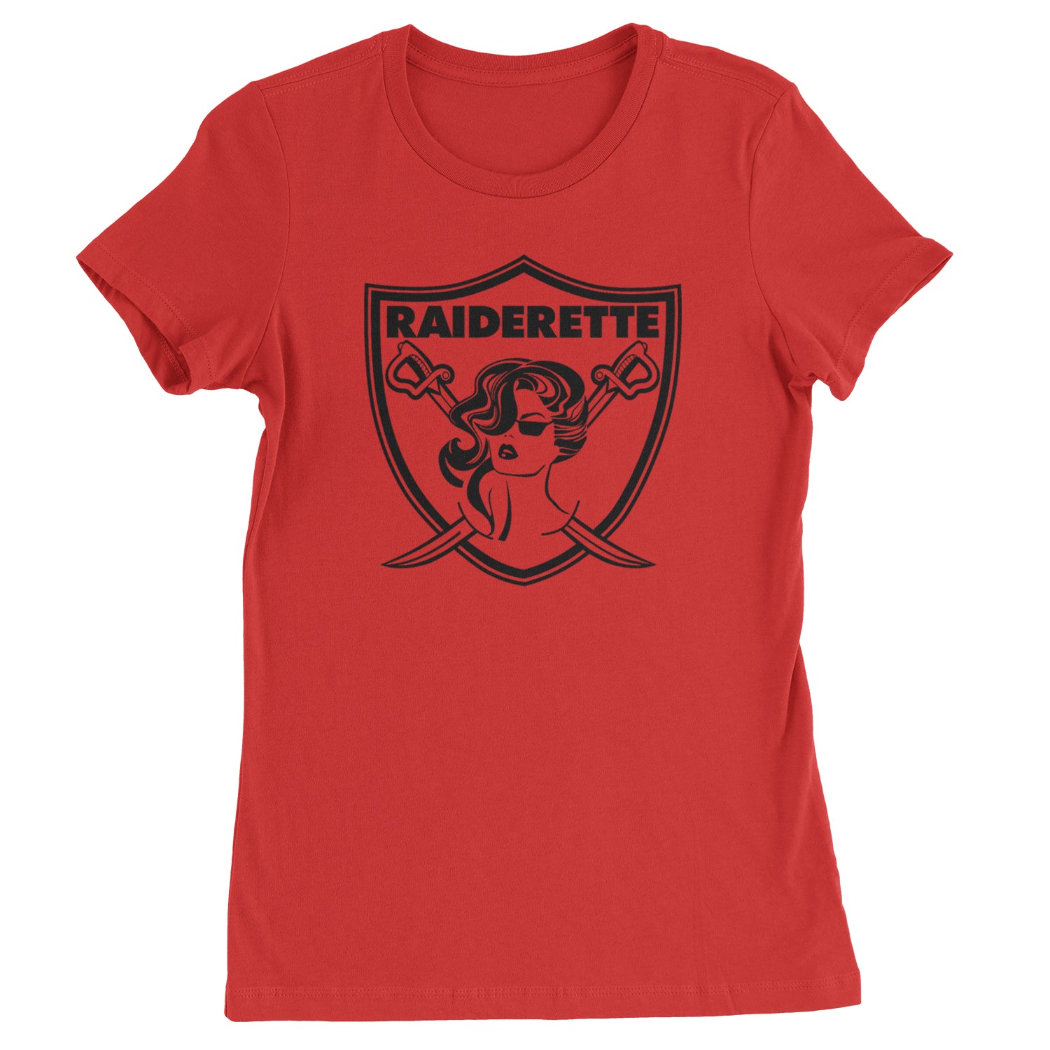 Raiderette Football Gameday Ready Womens T-shirt Red