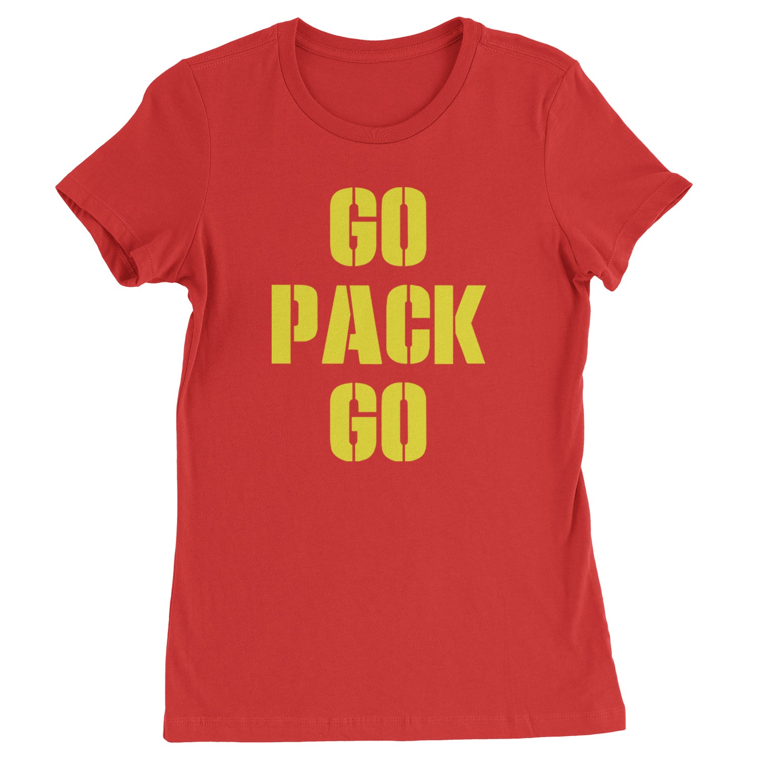 Go Pack Go Green Bay Womens T-shirt Red