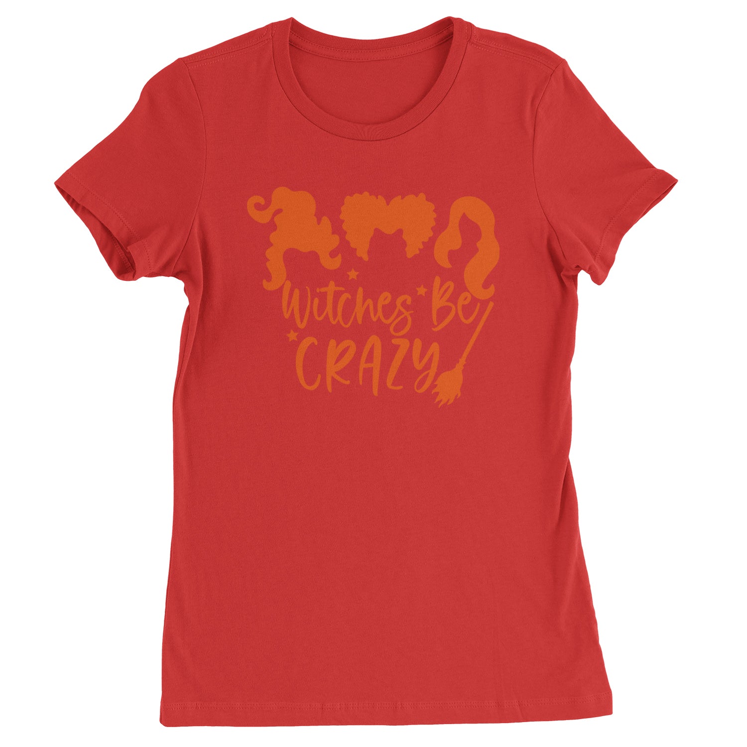 Witches Be Crazy Hocus Pocus Womens T-shirt Red