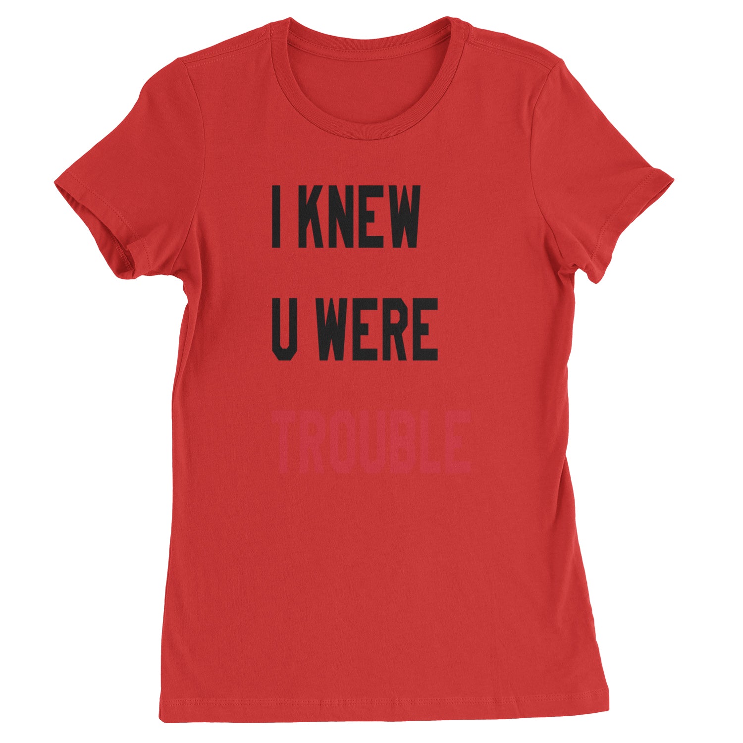 I Knew You Were Trouble New TTPD Era Womens T-shirt Red