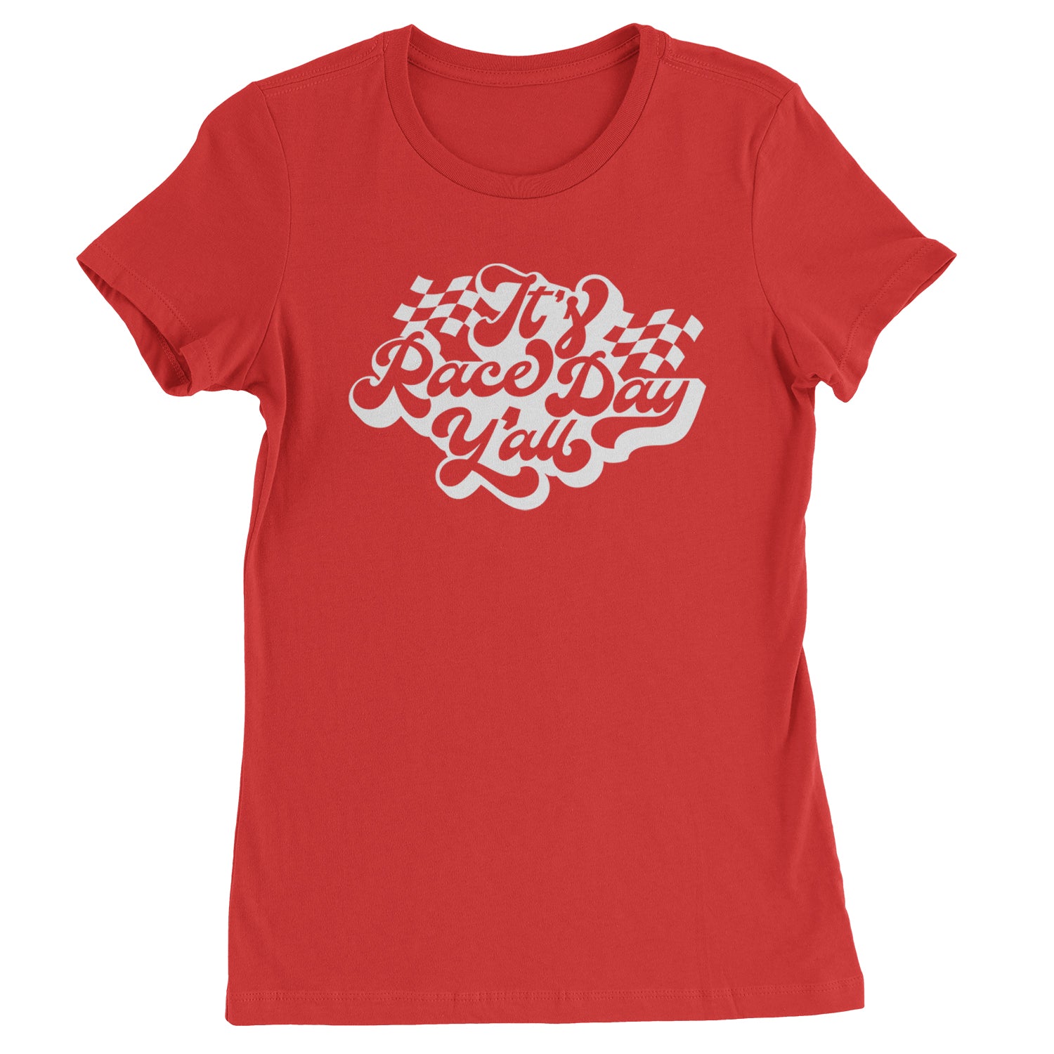 It's Race Day, Y'all Womens T-shirt Red