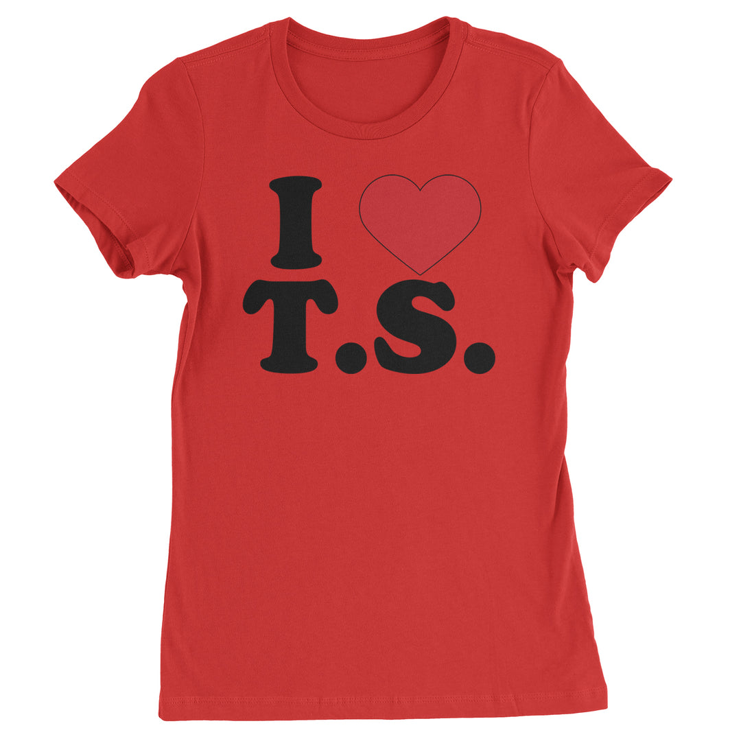 I Heart T.S. Concert Music Lover  Womens T-shirt Red