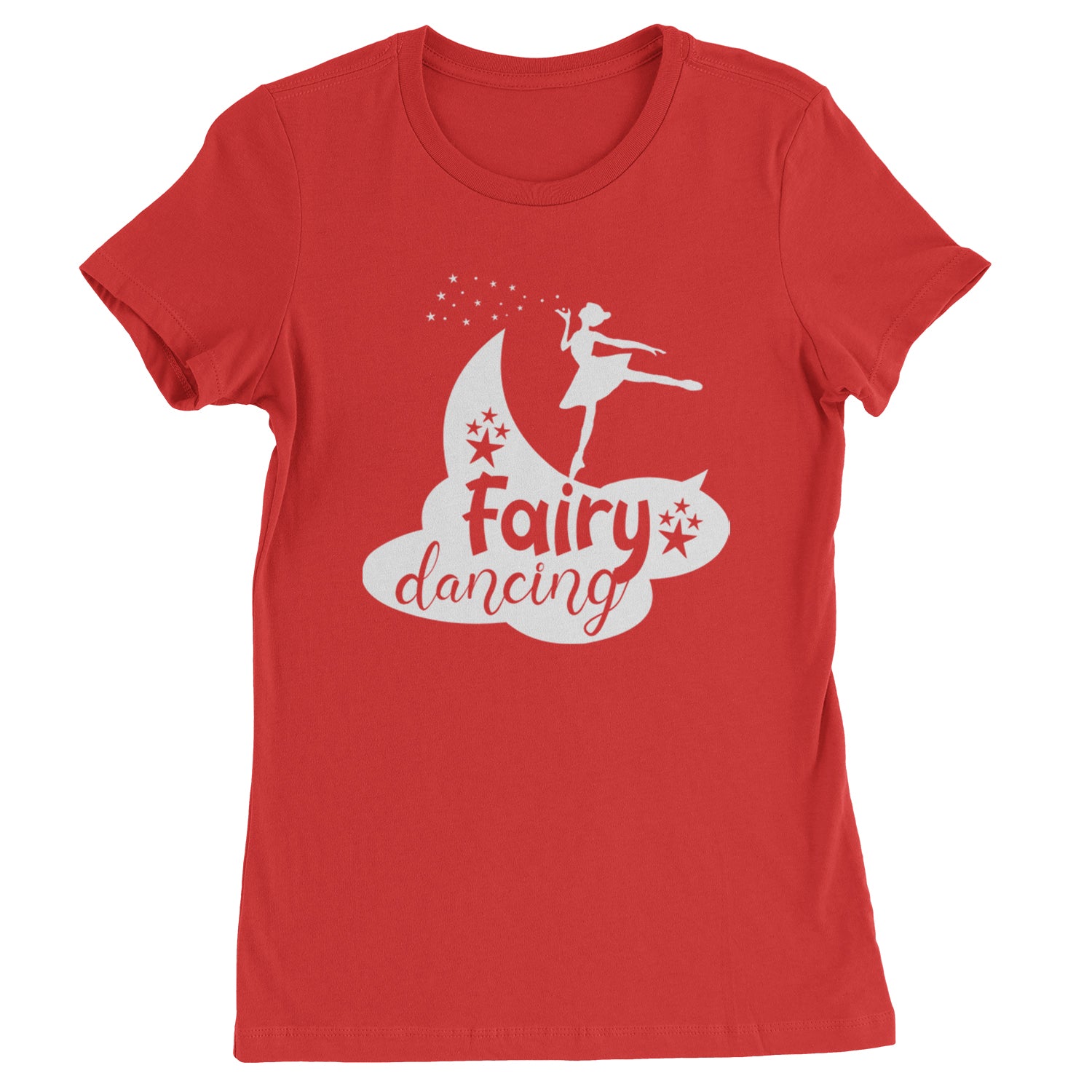 Fairy Dancing Womens T-shirt Red