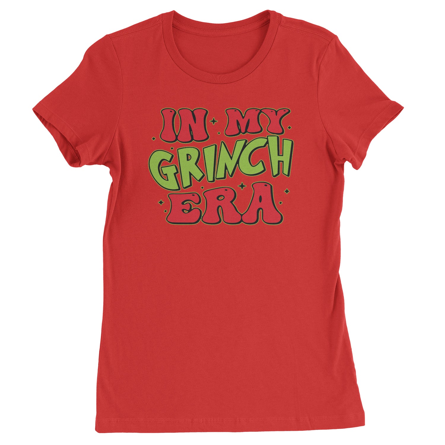 In My Gr-nch Era Jolly Merry Christmas  Womens T-shirt Red