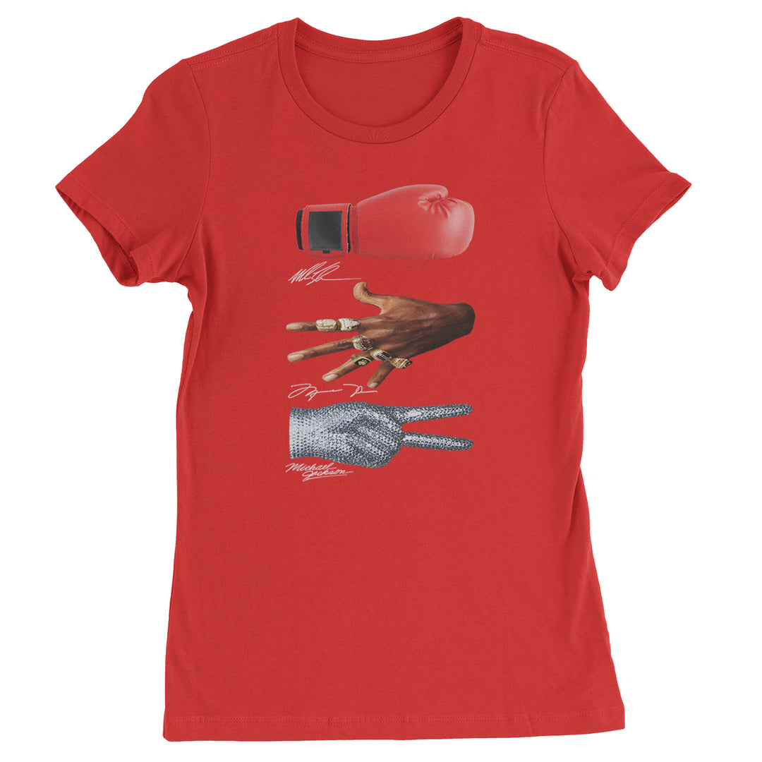 Tyson Jordan Jackson Iconic Michaels Womens T-shirt Red