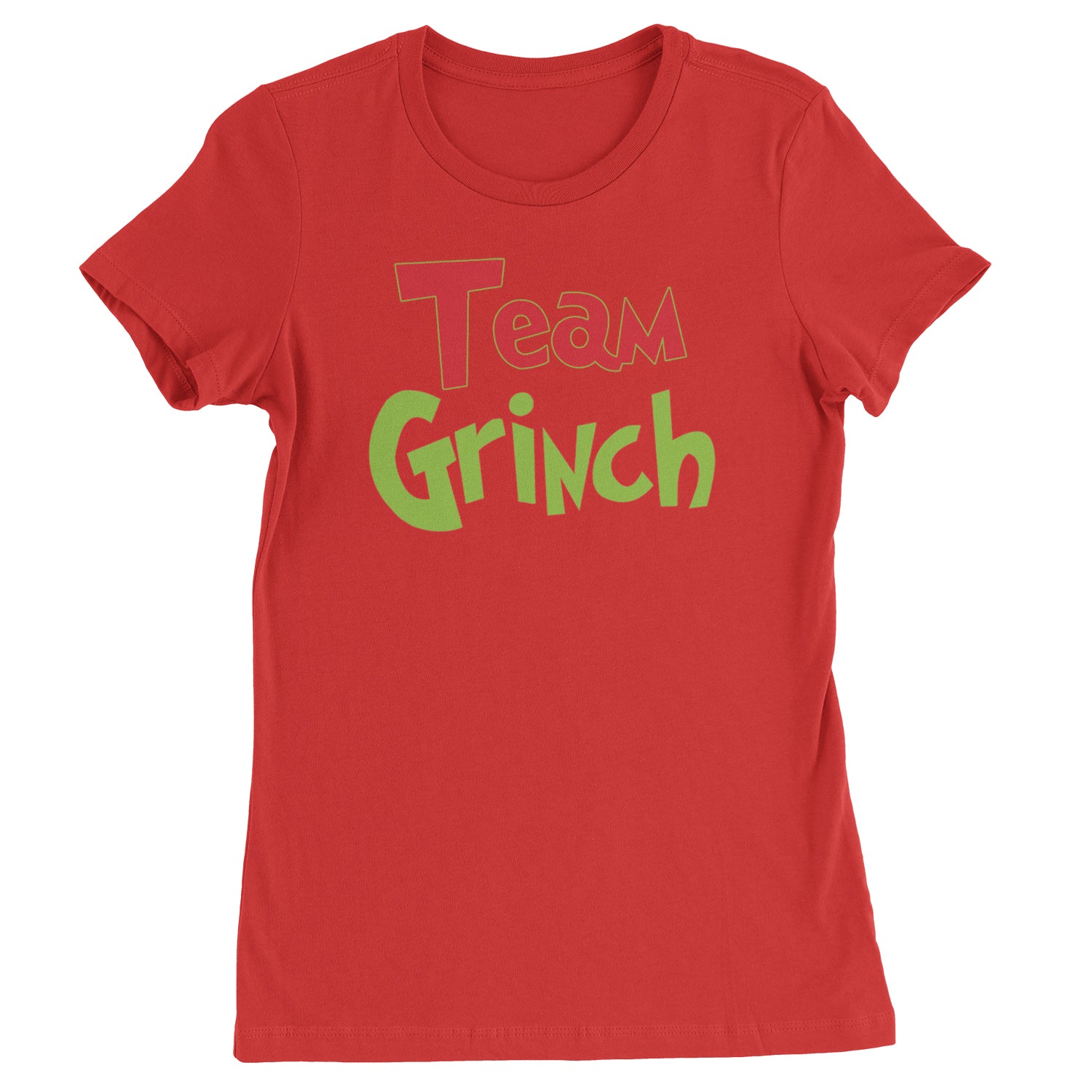 Team Gr-nch Jolly Grinchmas Merry Christmas  Womens T-shirt Red