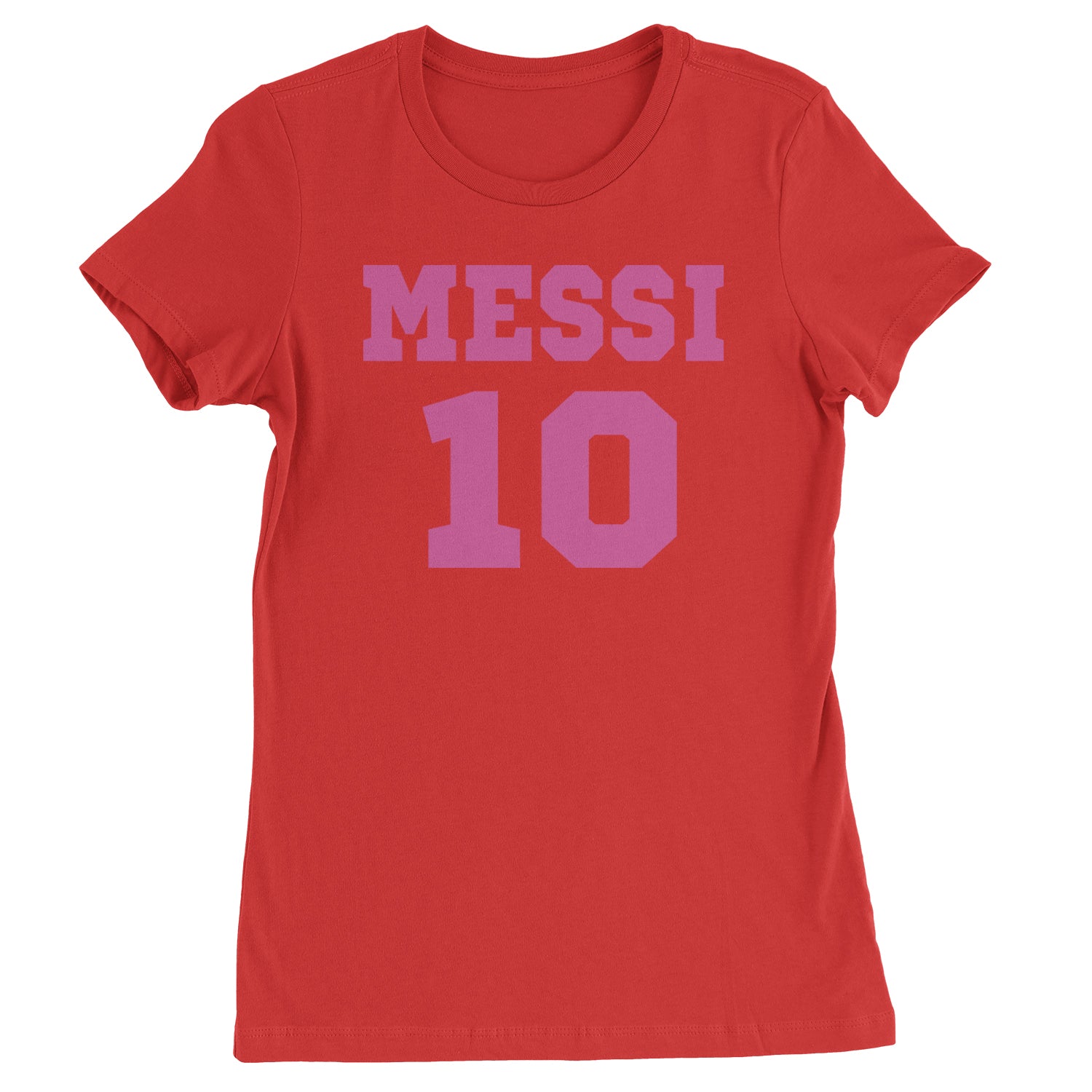 Messi World Soccer Futbol Messiami Womens T-shirt Red