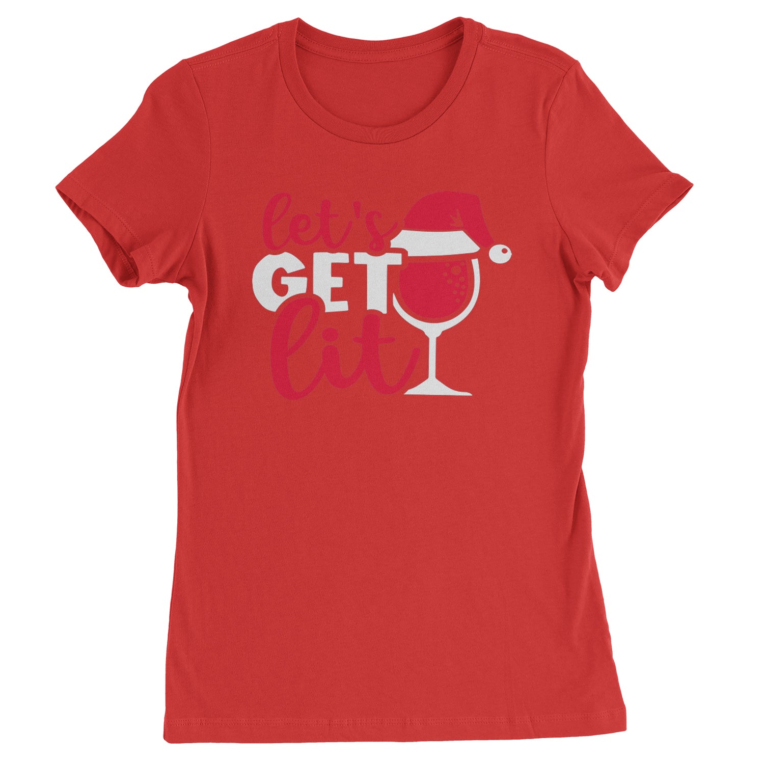 Let’s Get Lit Womens T-shirt Red