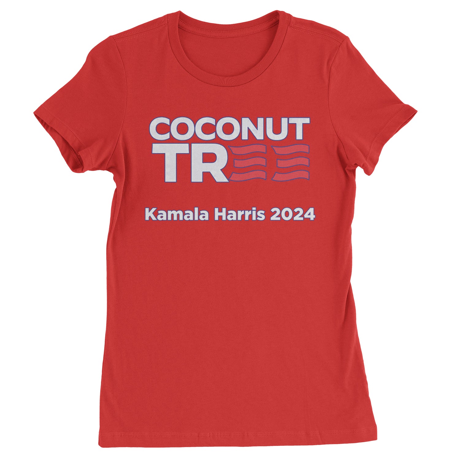 Coconut Tree - Support Kamala Harris For President 2024 Womens T-shirt Red