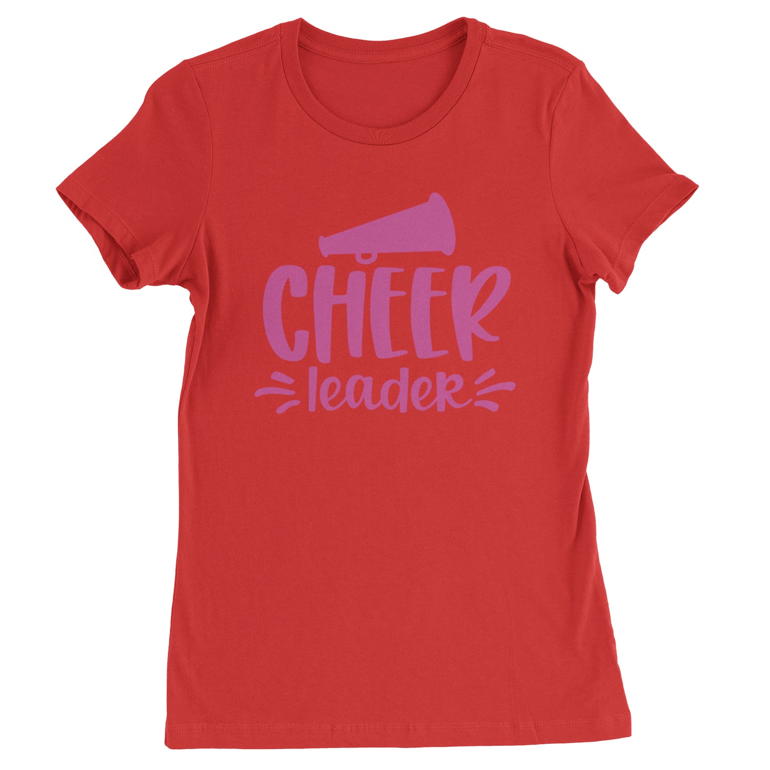 Cheerleader Bullhorn Womens T-shirt Red