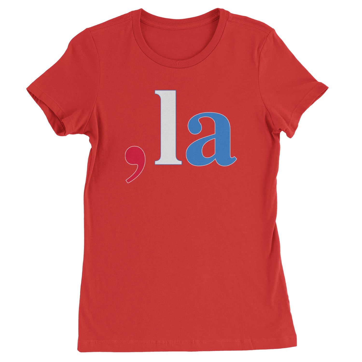 Comma-La - Support Kamala Harris For President 2024 Womens T-shirt Red