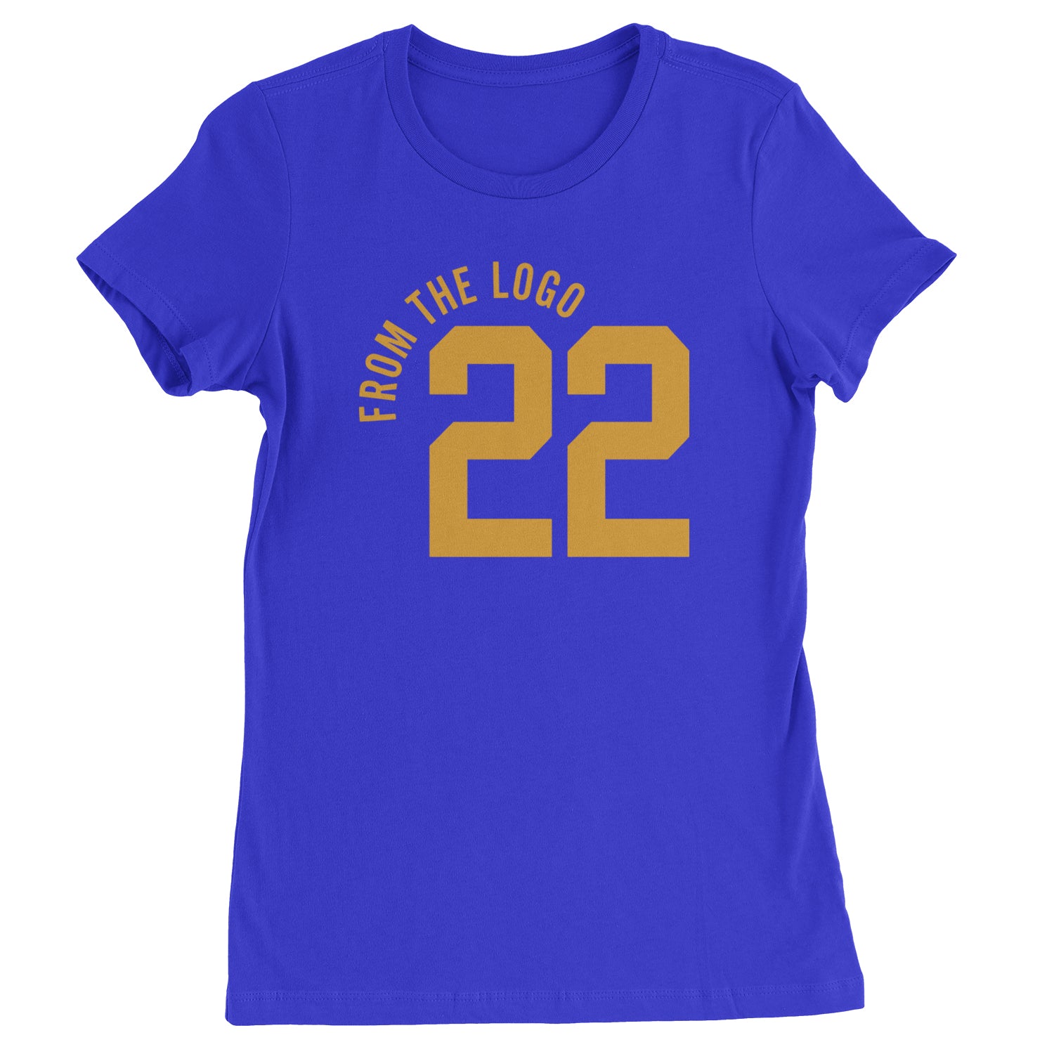 From The Logo #22 Basketball Womens T-shirt Royal Blue