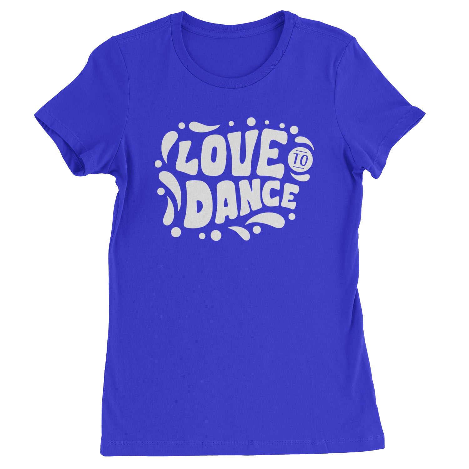 Love To Dance Womens T-shirt Royal Blue