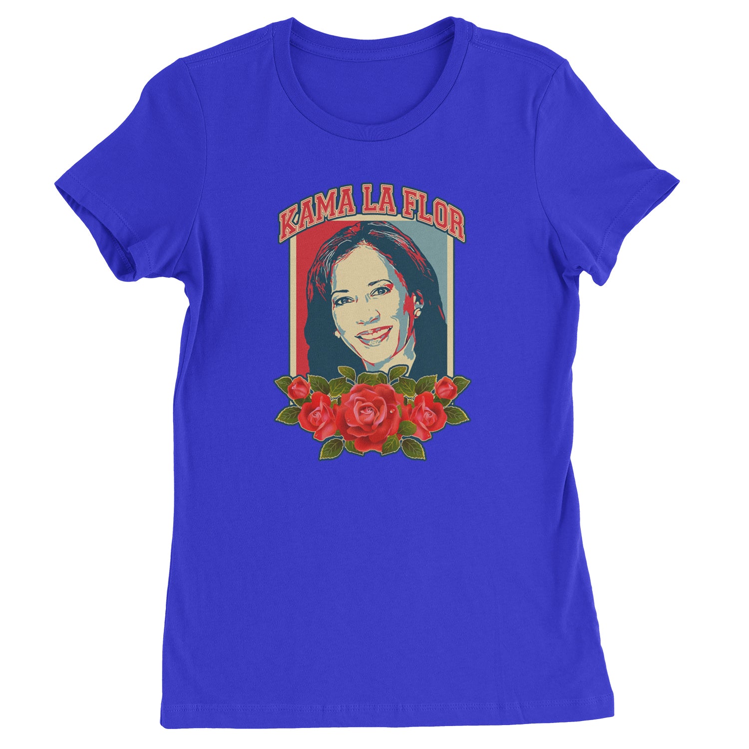 Kama La Flor Kamala Como La Flor Womens T-shirt Royal Blue