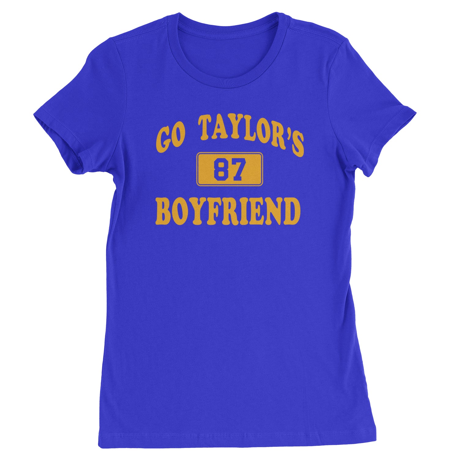 Go Taylor's Boyfriend Kansas City Womens T-shirt Royal Blue