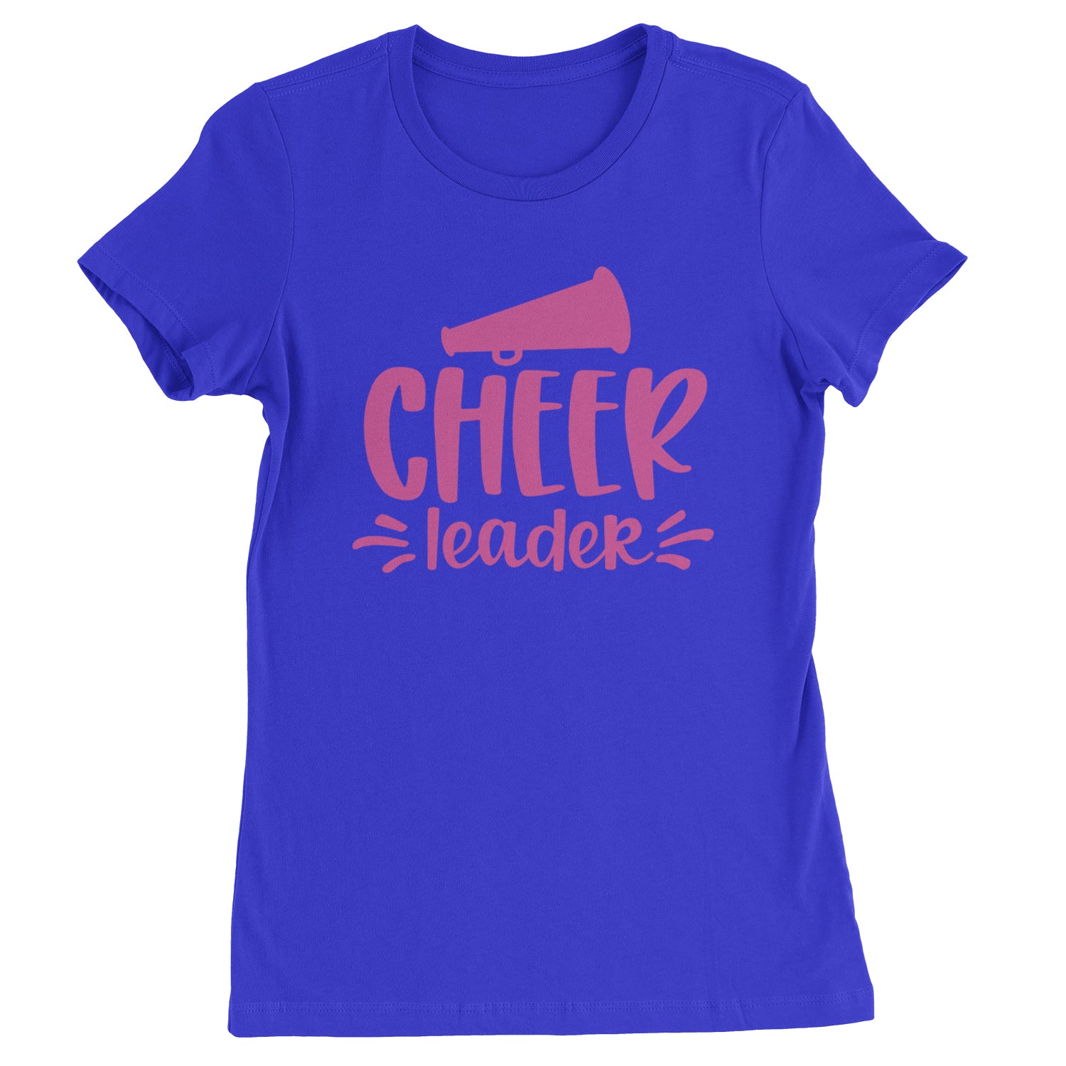 Cheerleader Bullhorn Womens T-shirt Royal Blue