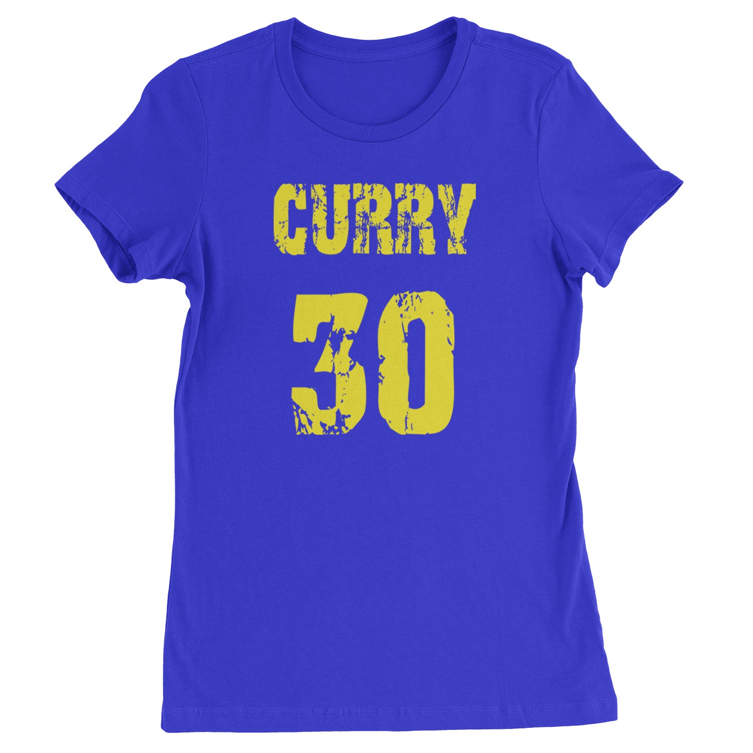 Curry #30 Womens T-shirt Royal Blue