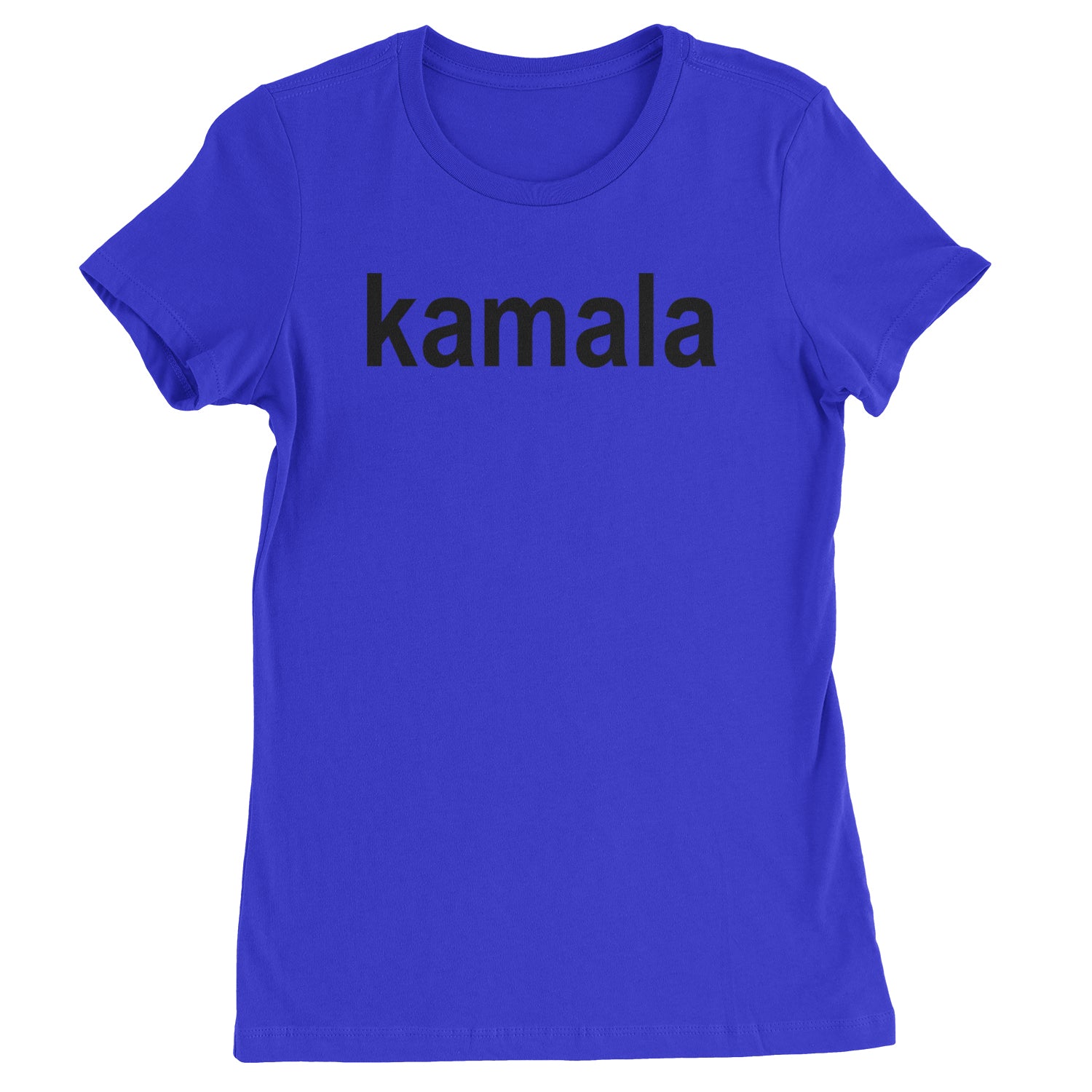 Kamala Black Print Kamala Harris For President Womens T-shirt Royal Blue