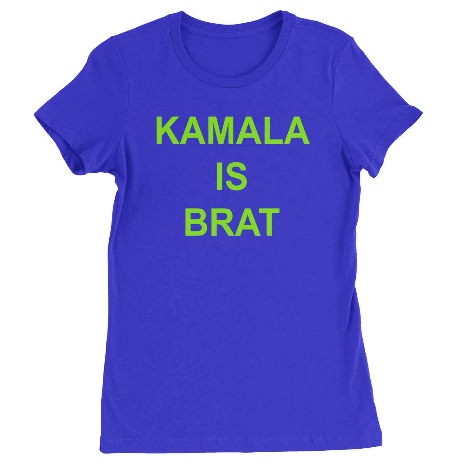 Kamala Is Brat - President Harris 2024 Womens T-shirt Royal Blue