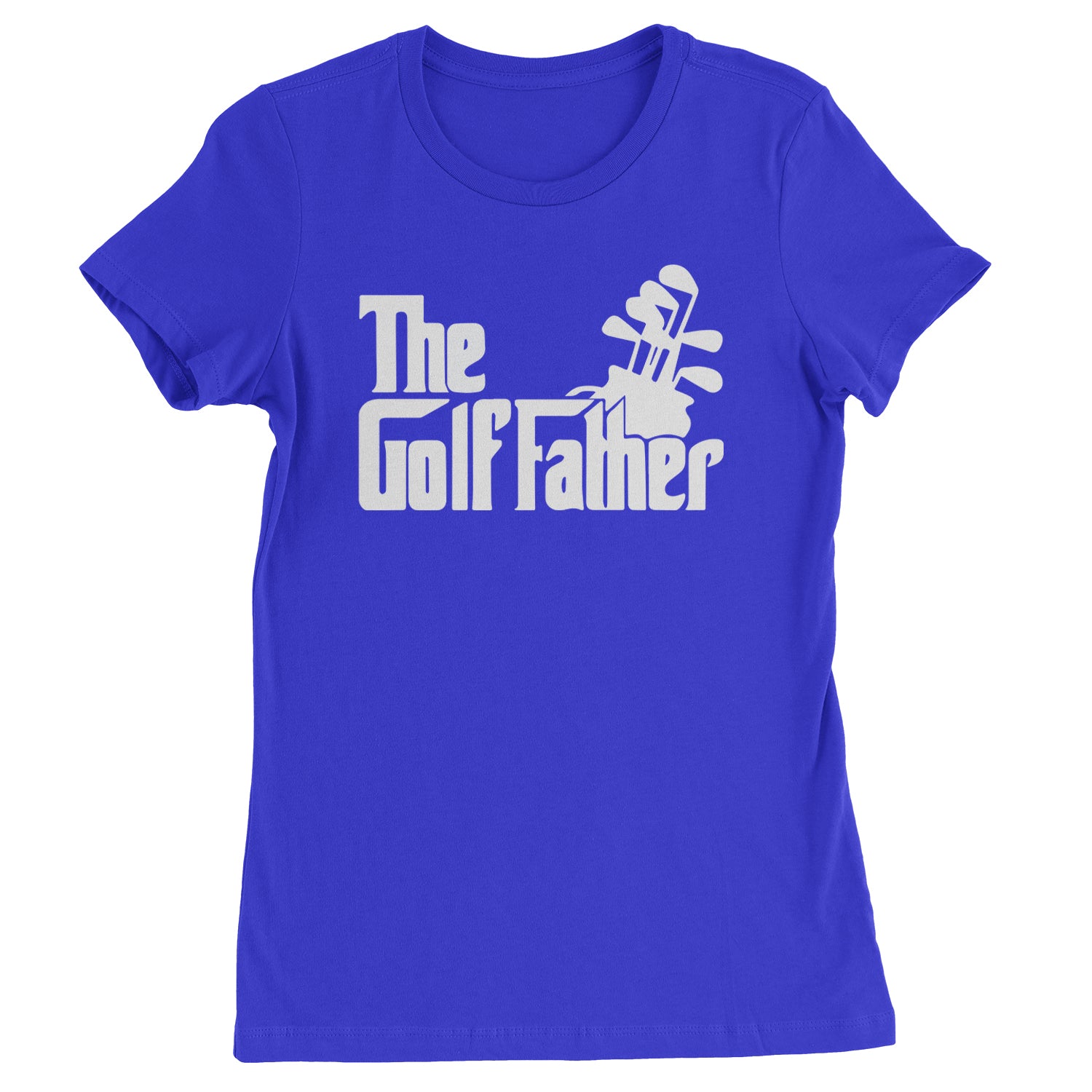 The Golf Father Golfing Dad  Womens T-shirt Royal Blue