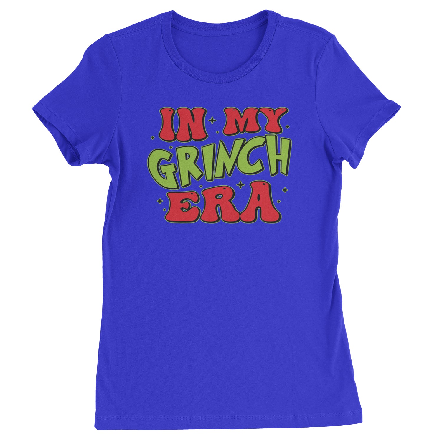 In My Gr-nch Era Jolly Merry Christmas  Womens T-shirt Royal Blue