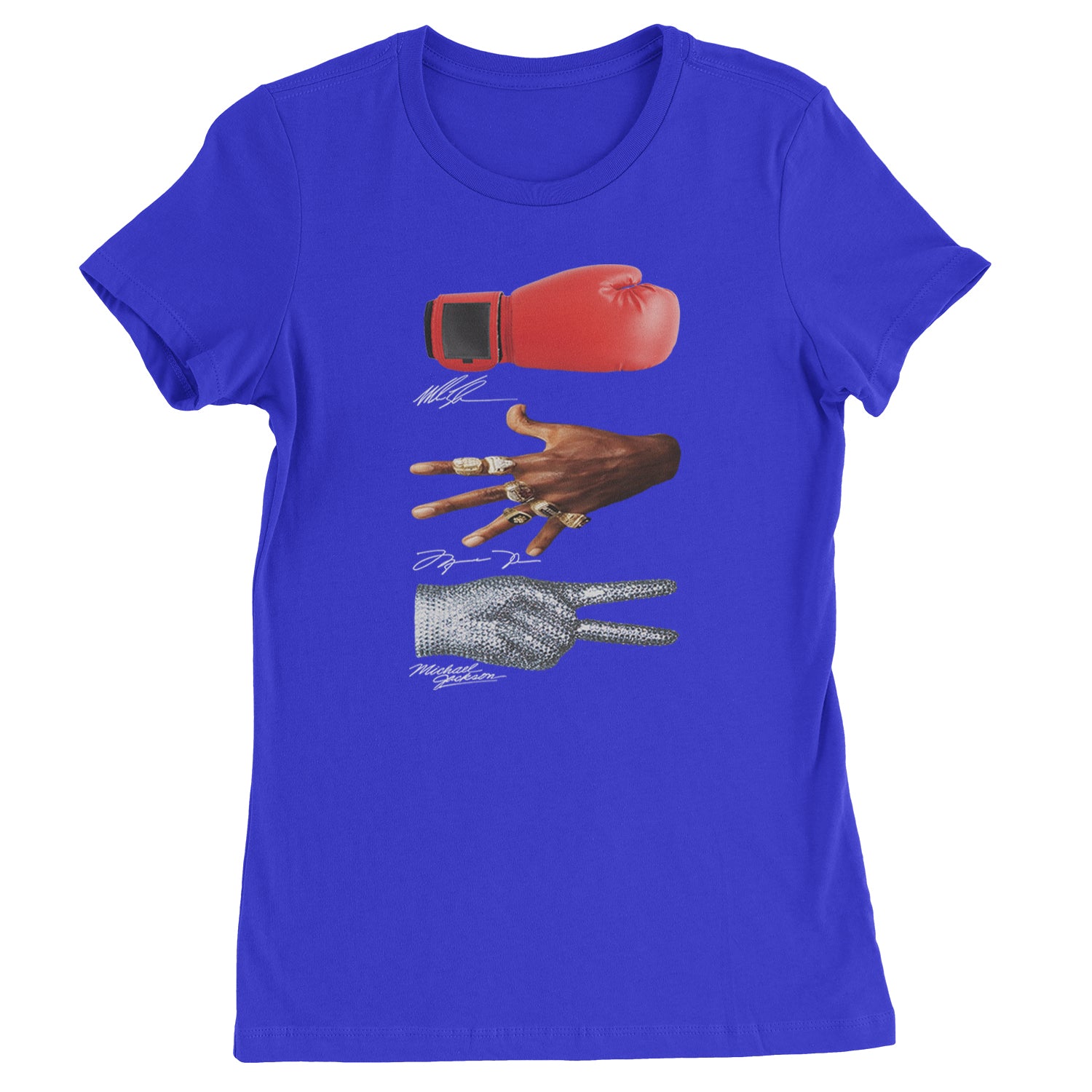 Tyson Jordan Jackson Iconic Michaels Womens T-shirt Royal Blue