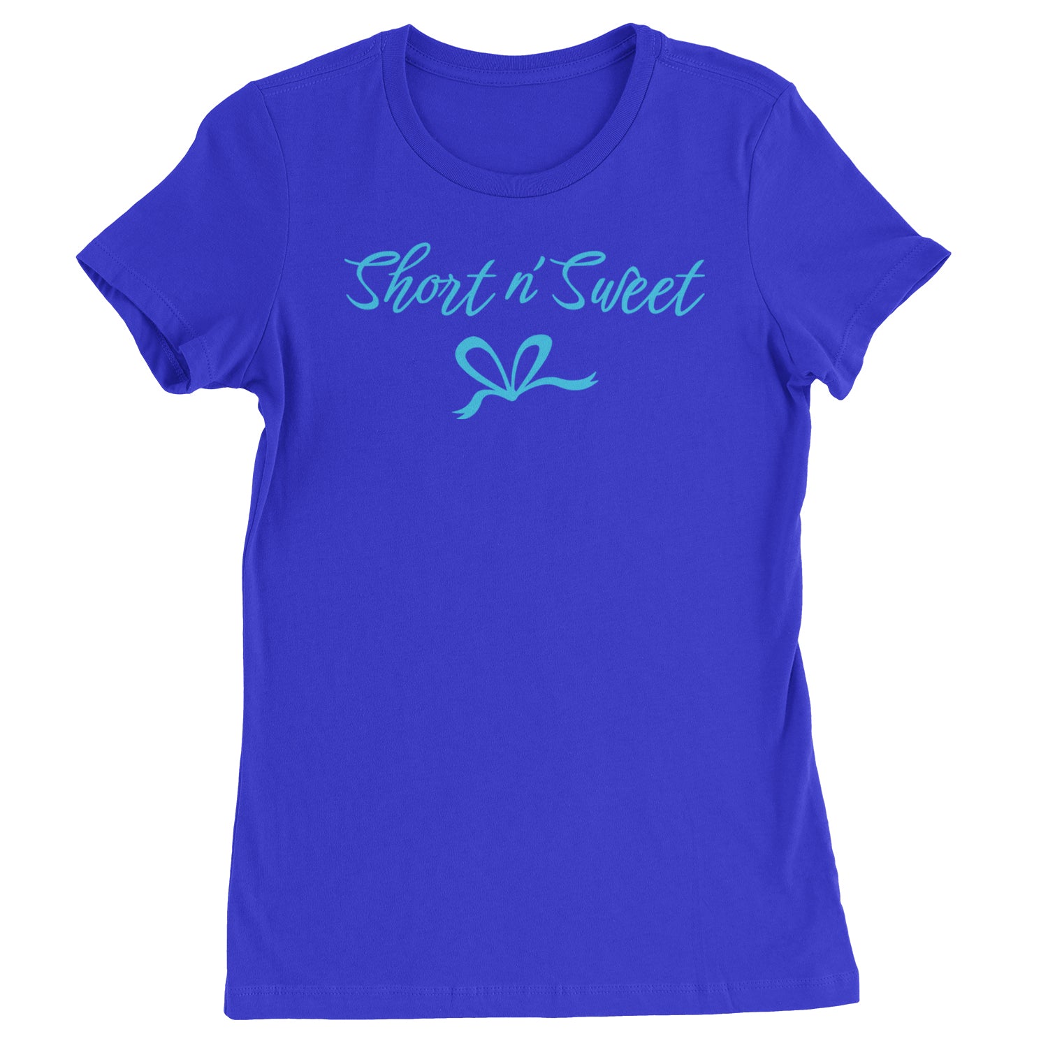 Bow Short N' Sweet Music  Womens T-shirt Royal Blue