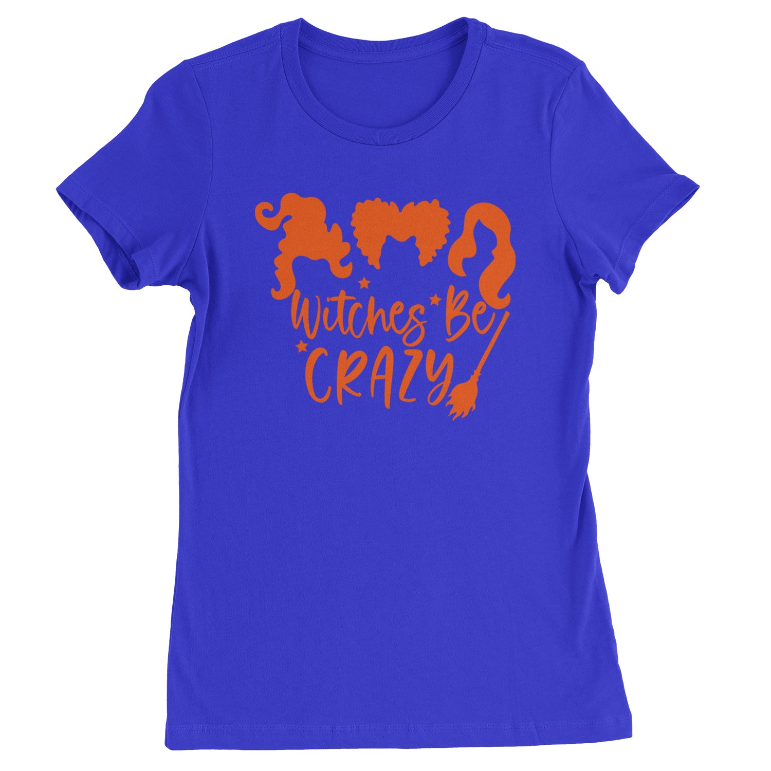 Witches Be Crazy Hocus Pocus Womens T-shirt Royal Blue