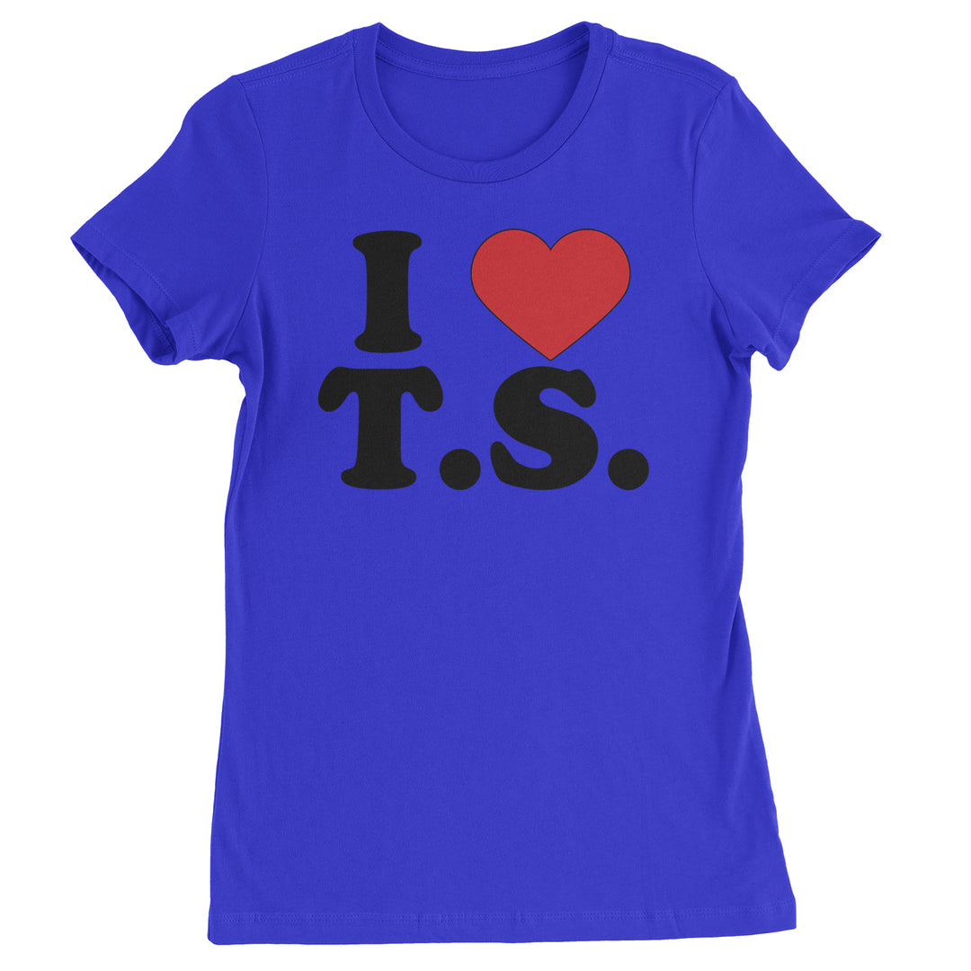 I Heart T.S. Concert Music Lover  Womens T-shirt Royal Blue