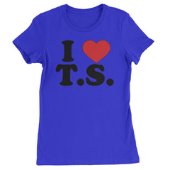I Heart T.S. Concert Music Lover  Womens T-shirt Royal Blue