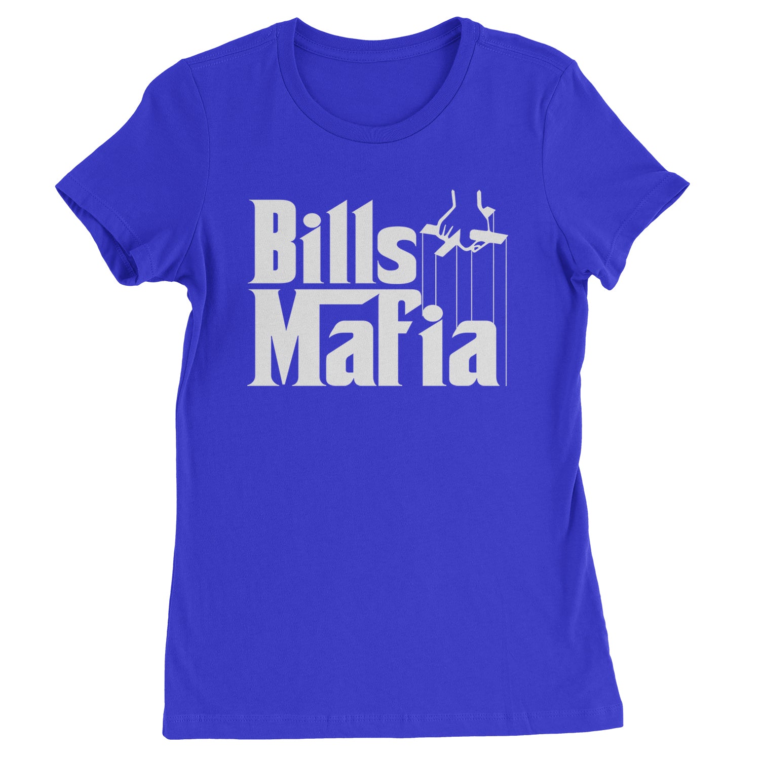 Mafia Bills Mafia Godfather Womens T-shirt Royal Blue