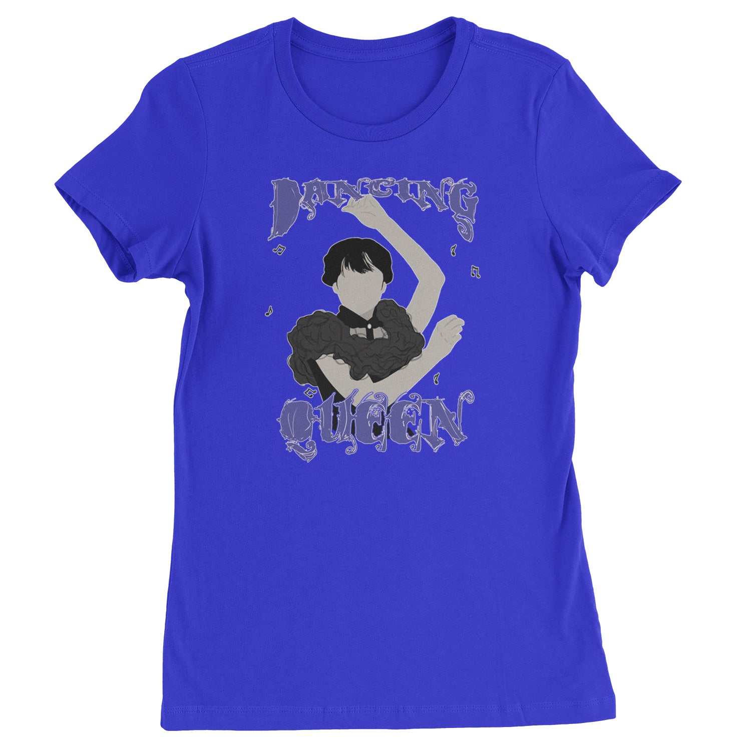 Wednesday Dancing Queen Womens T-shirt Royal Blue