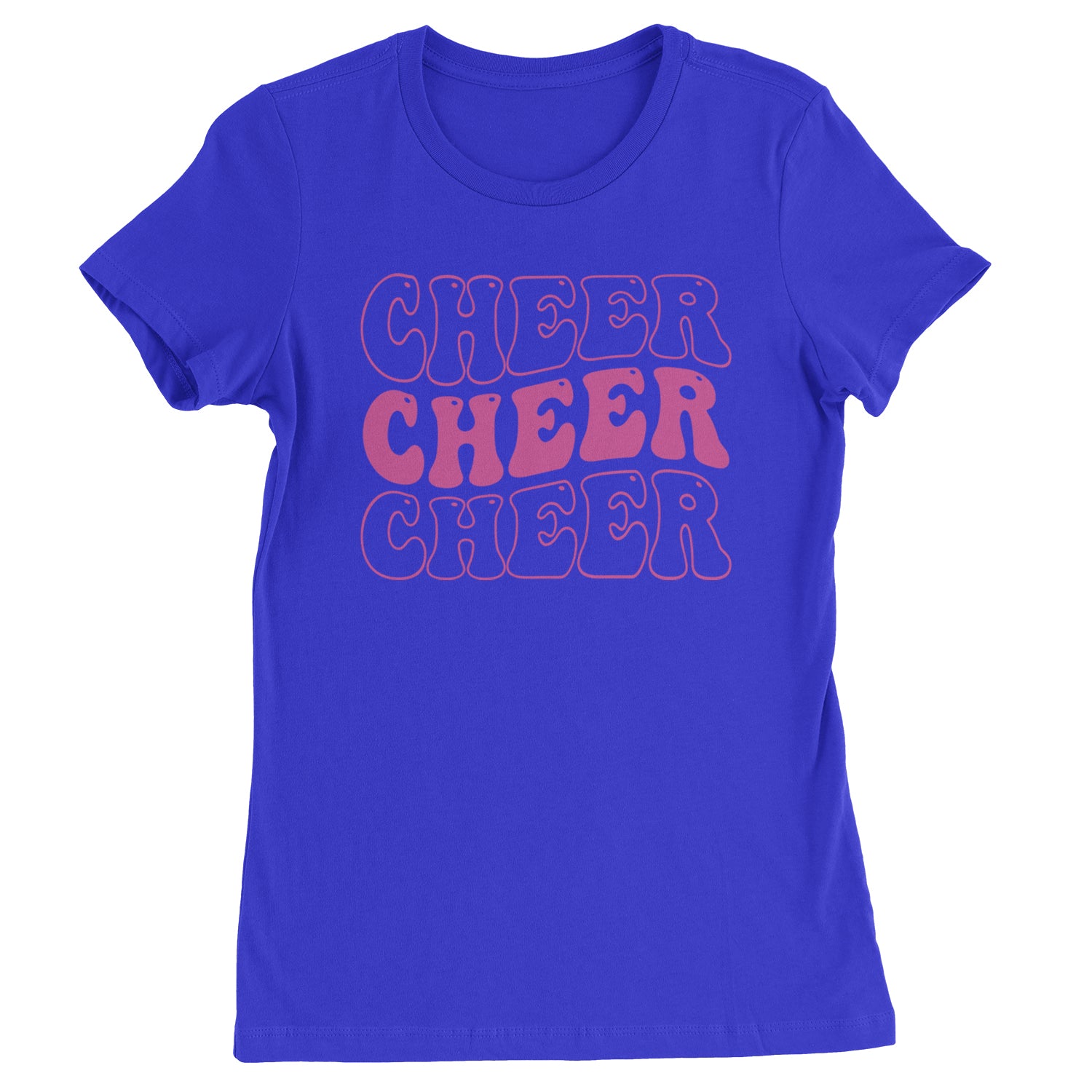 Cheer Cheer Cheer Womens T-shirt Royal Blue