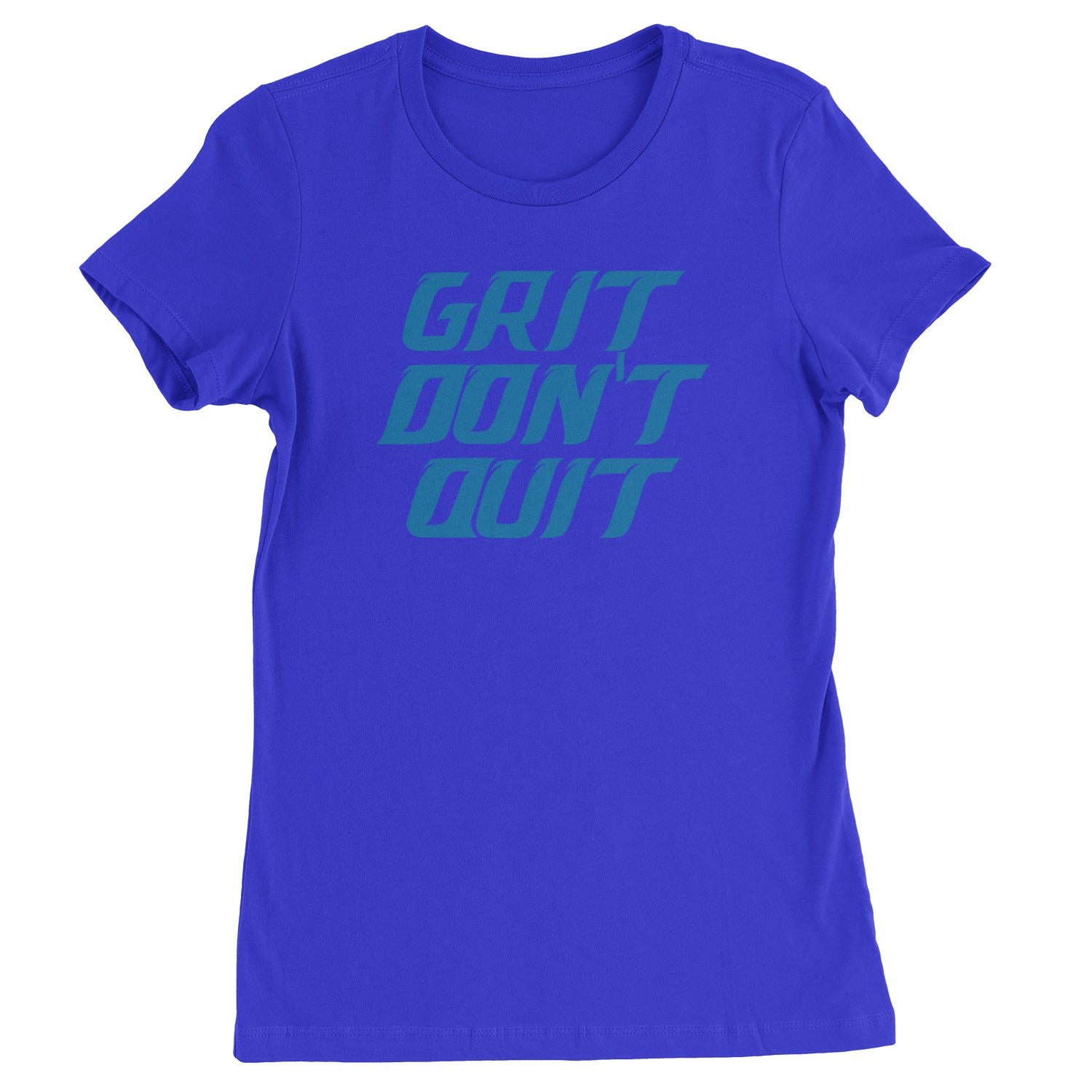 Grit Don't Quit Detroit Grit Womens T-shirt Royal Blue