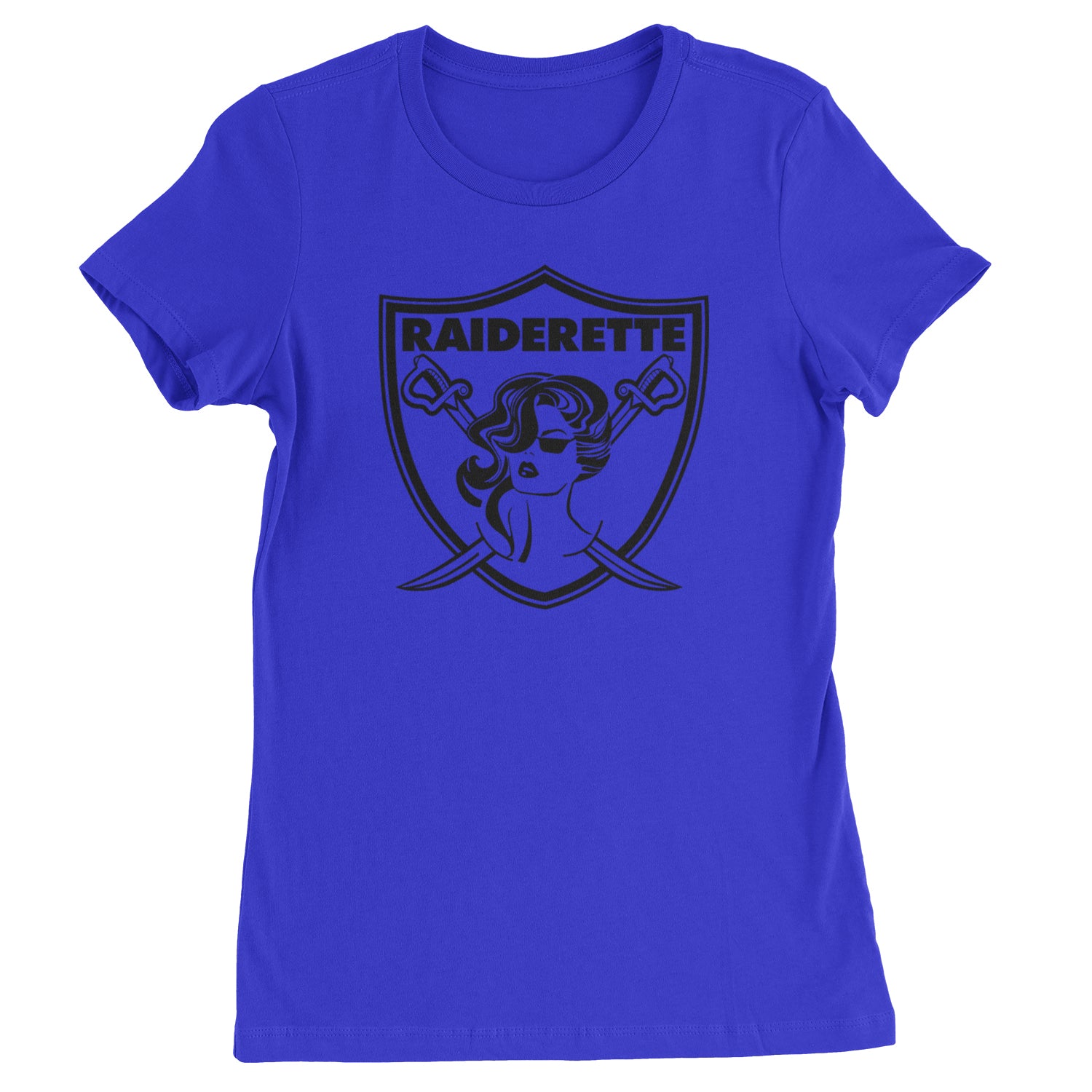 Raiderette Football Gameday Ready Womens T-shirt Royal Blue