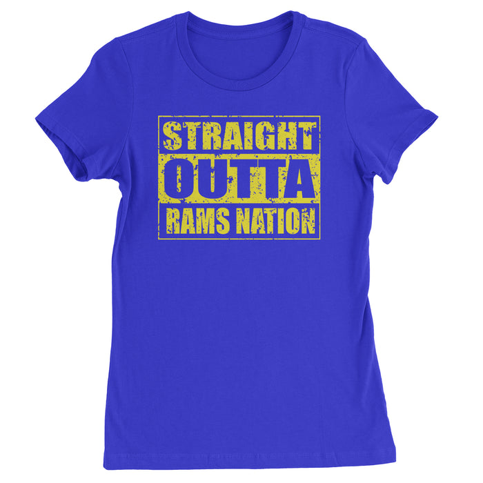 Straight Outta Rams Nation   Womens T-shirt