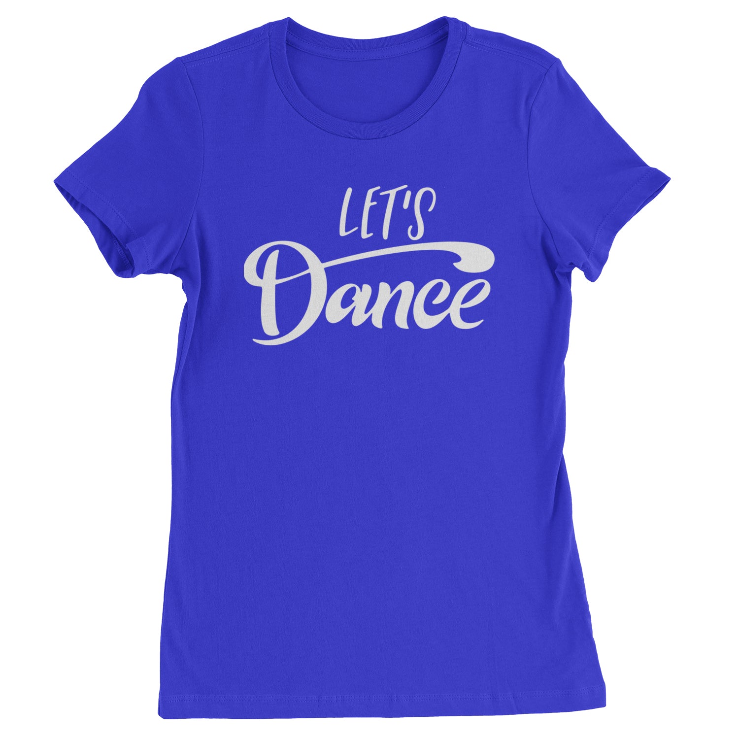 Let's Dance Womens T-shirt Royal Blue