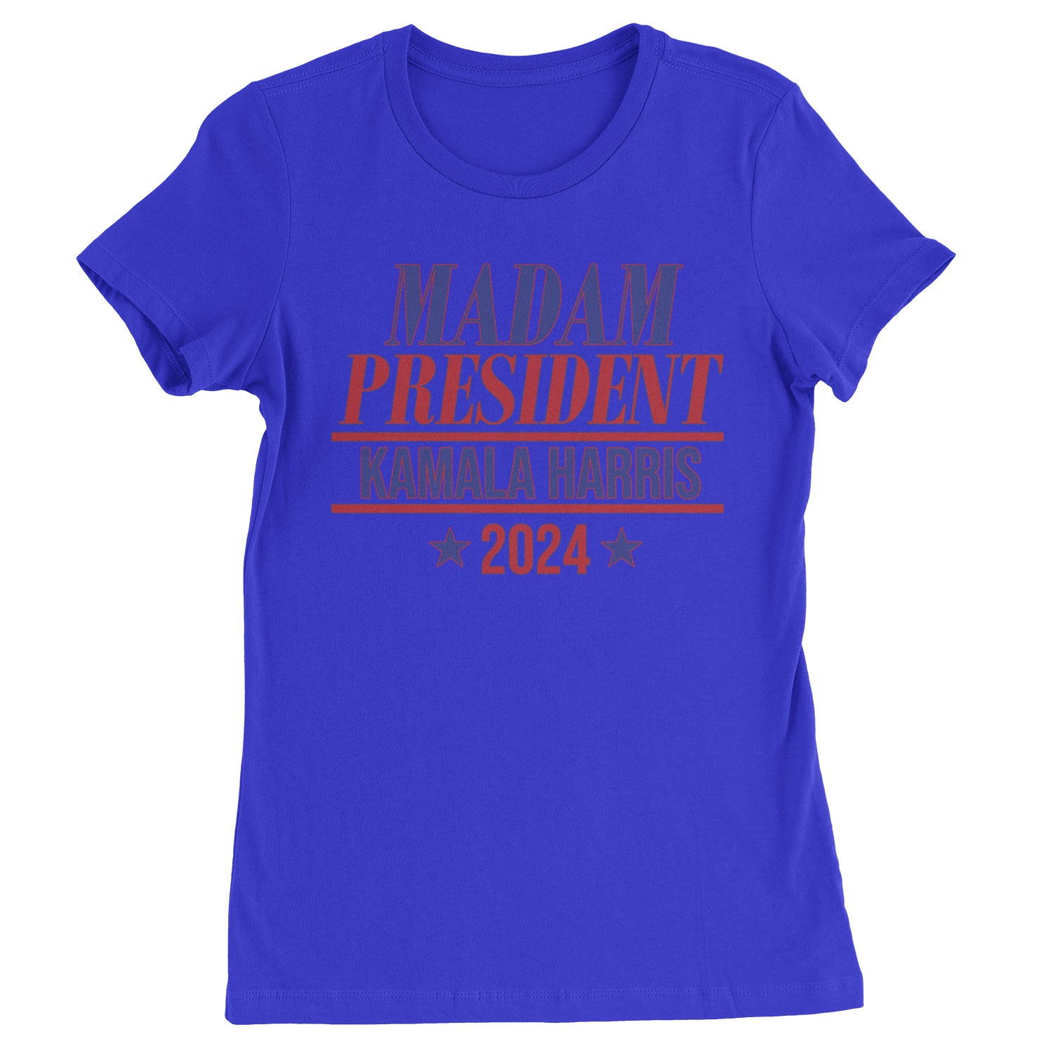 Madam President - Support kamala Harris For President 2024 Womens T-shirt Royal Blue