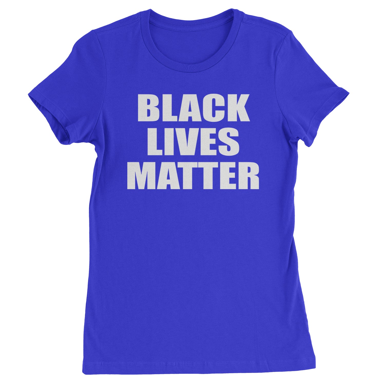 Black Lives Matter BLM Womens T-shirt Royal Blue