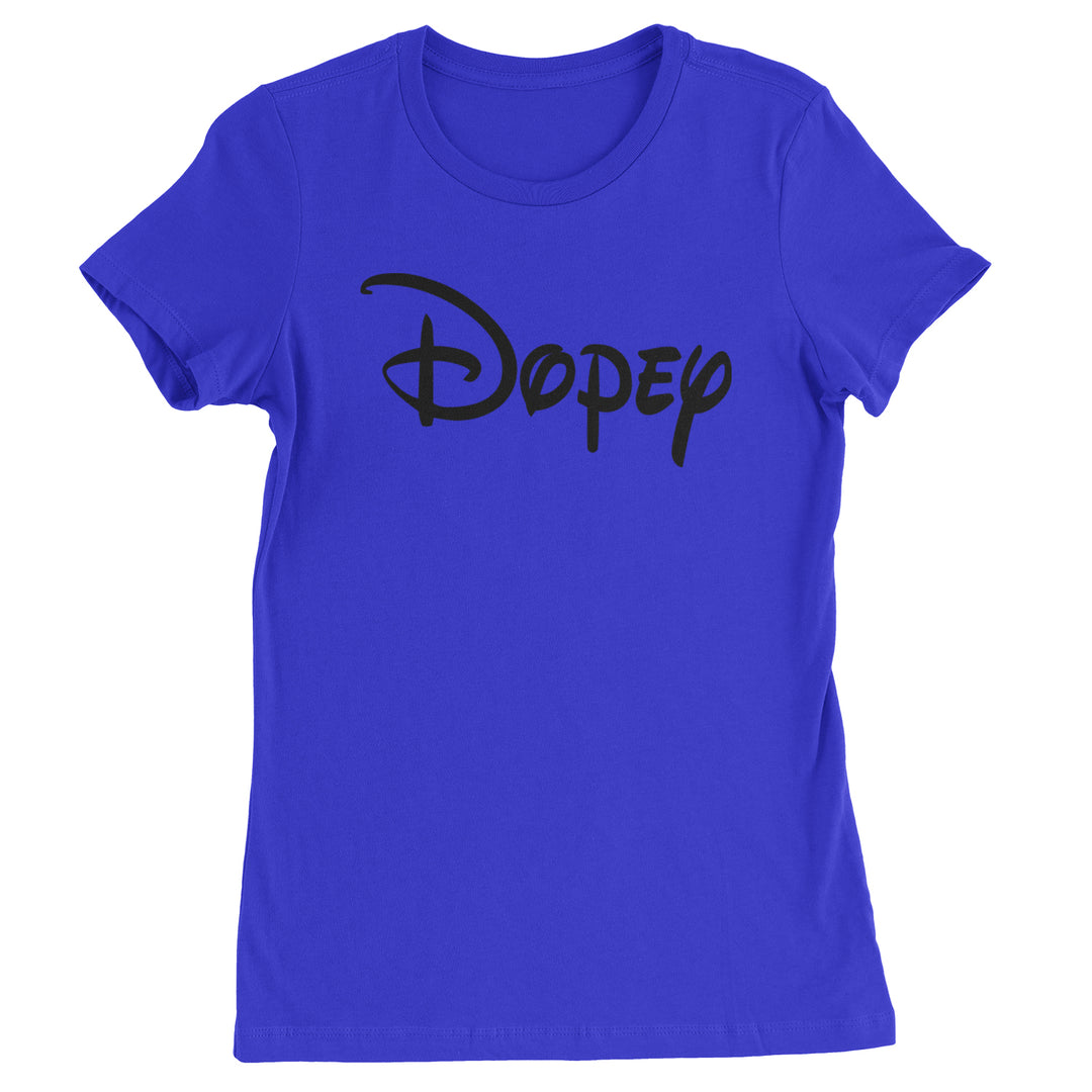 Dopey - 7 Dwarfs Costume Womens T-shirt Royal Blue