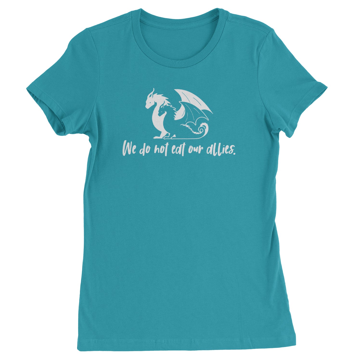 We Do Not Eat Our Allies Fourth Wing Basgiath  Womens T-shirt Surf