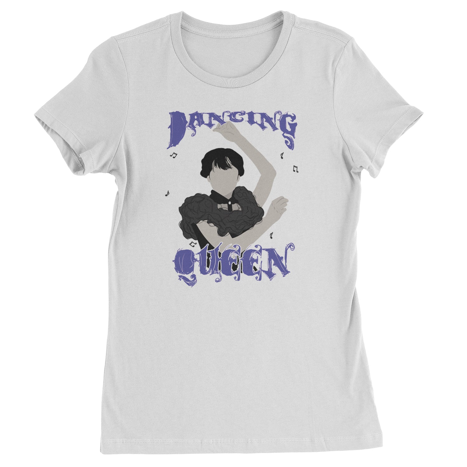 Wednesday Dancing Queen Womens T-shirt White