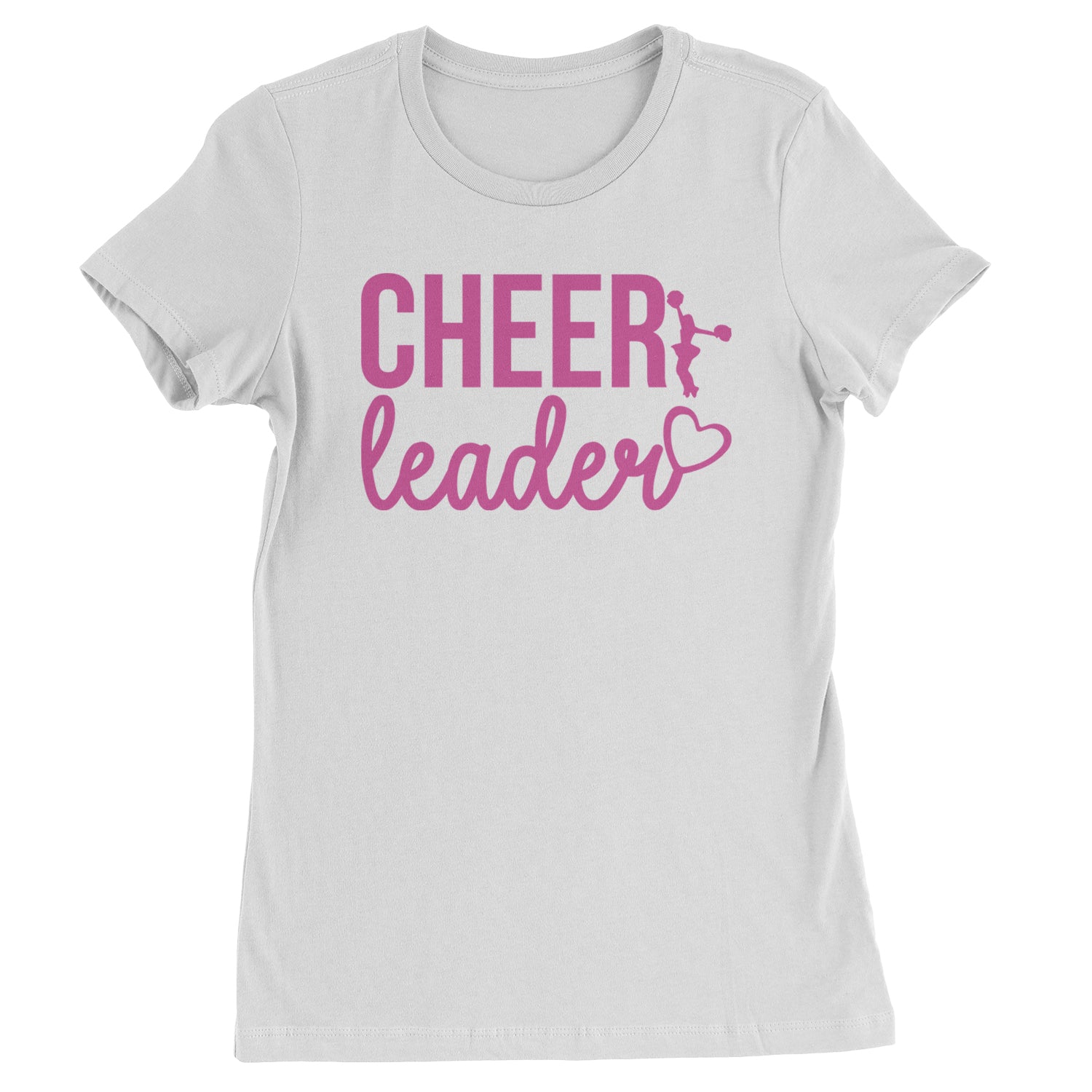 Cheerleader Heart Love Womens T-shirt White